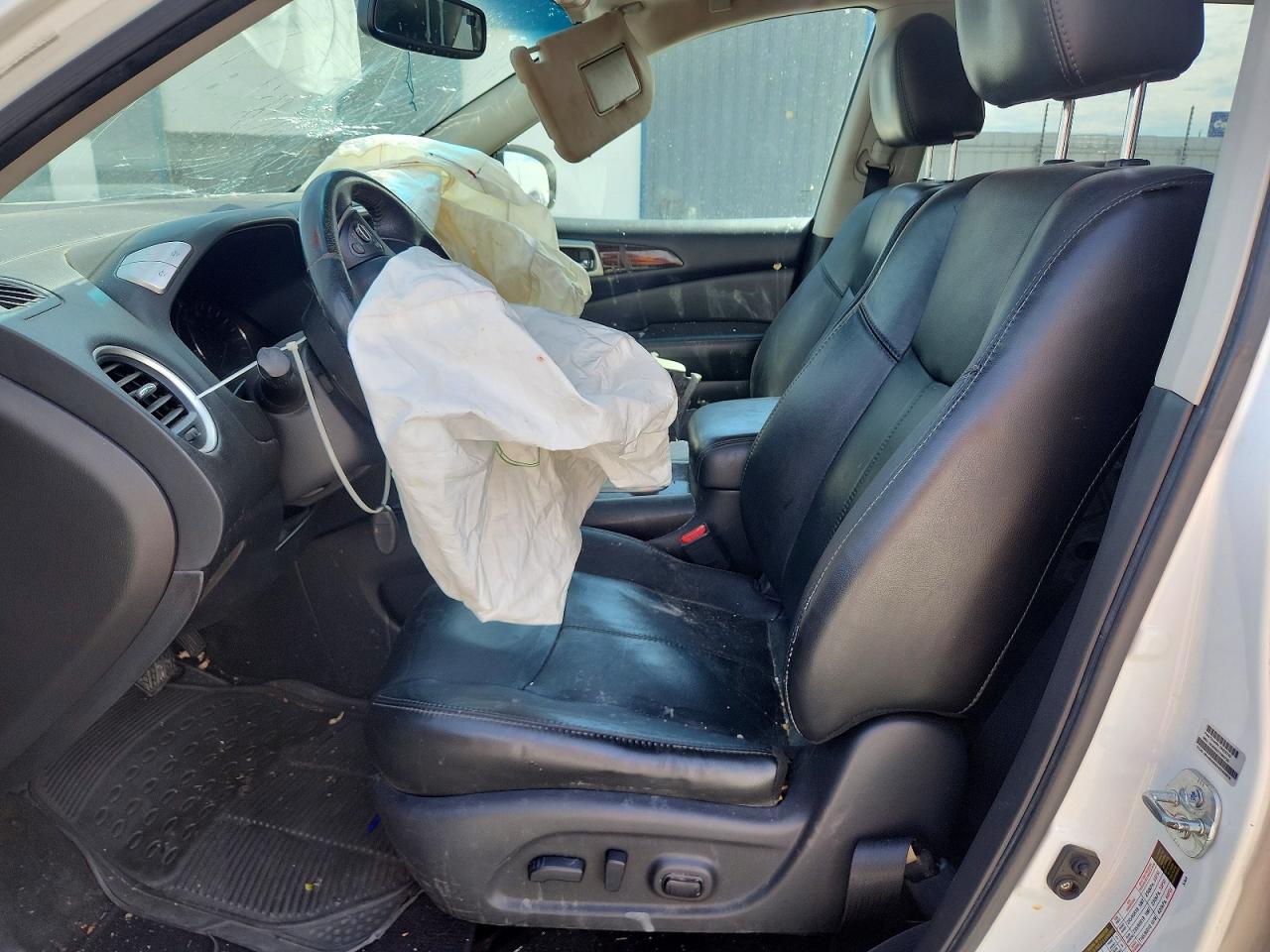 2014 Nissan Pathfinder Sl White vin: 5N1AR2MM1EC670290