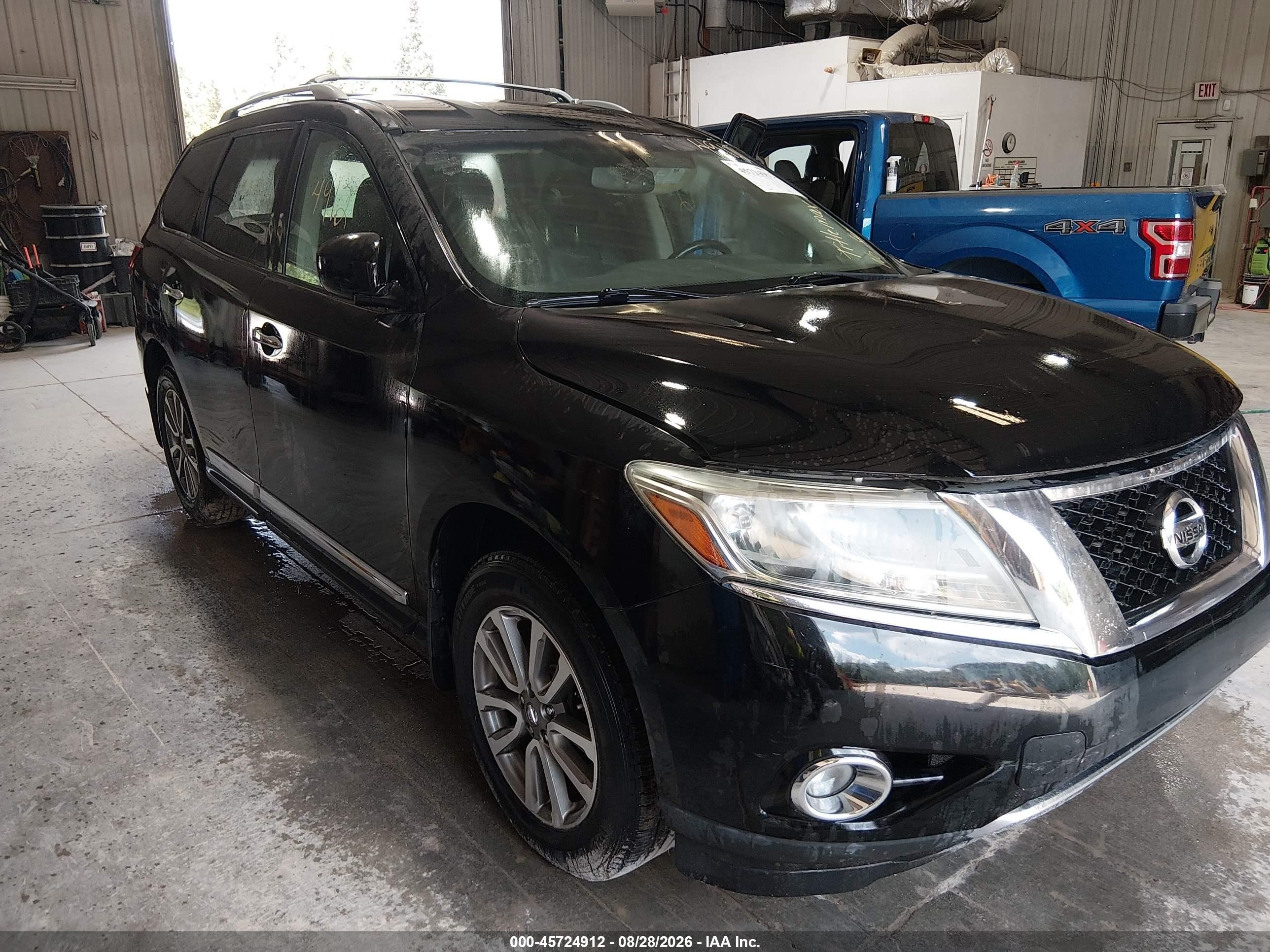 2014 Nissan Pathfinder Sl Black vin: 5N1AR2MM1EC680219