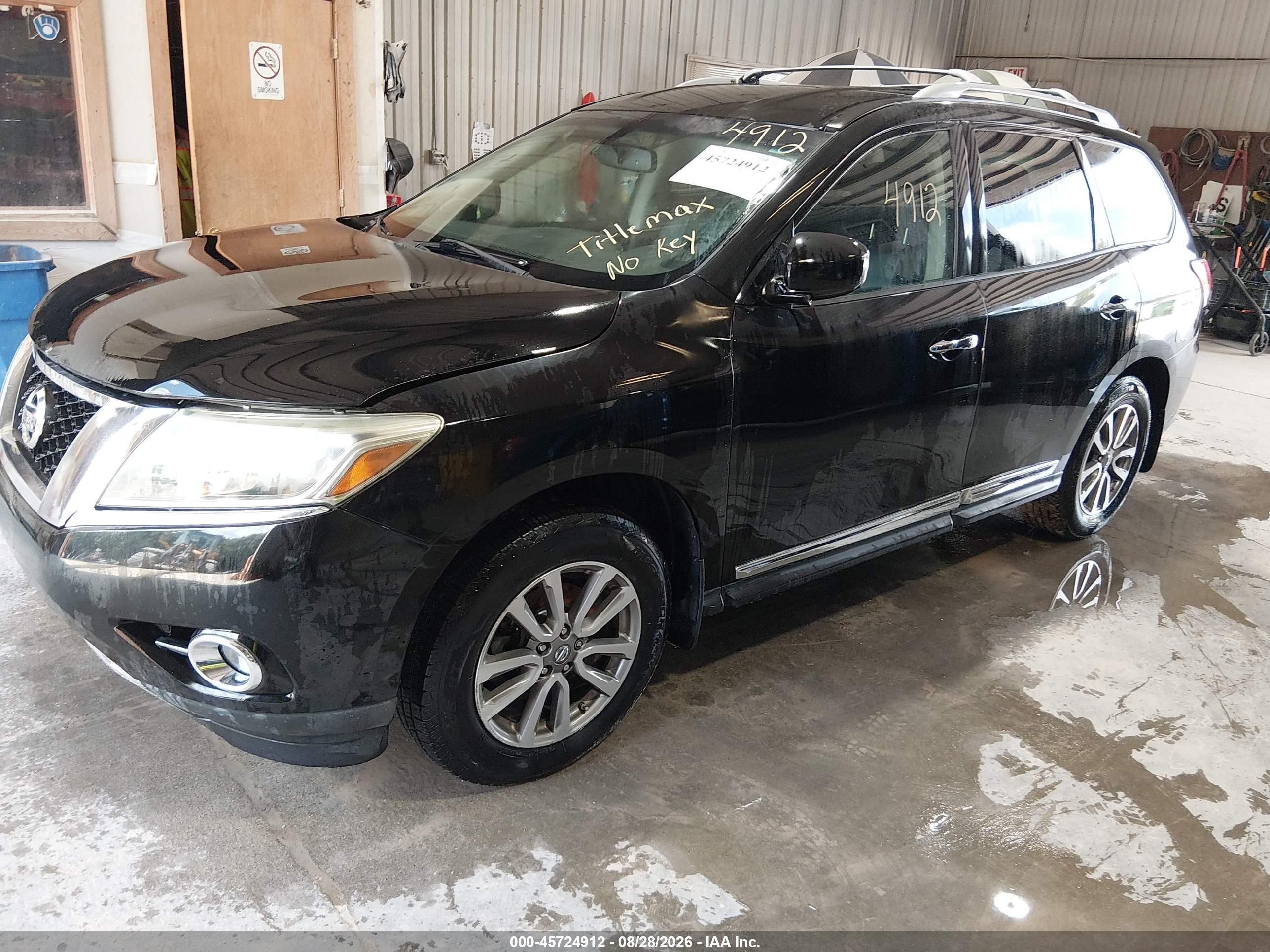 2014 Nissan Pathfinder Sl Black vin: 5N1AR2MM1EC680219