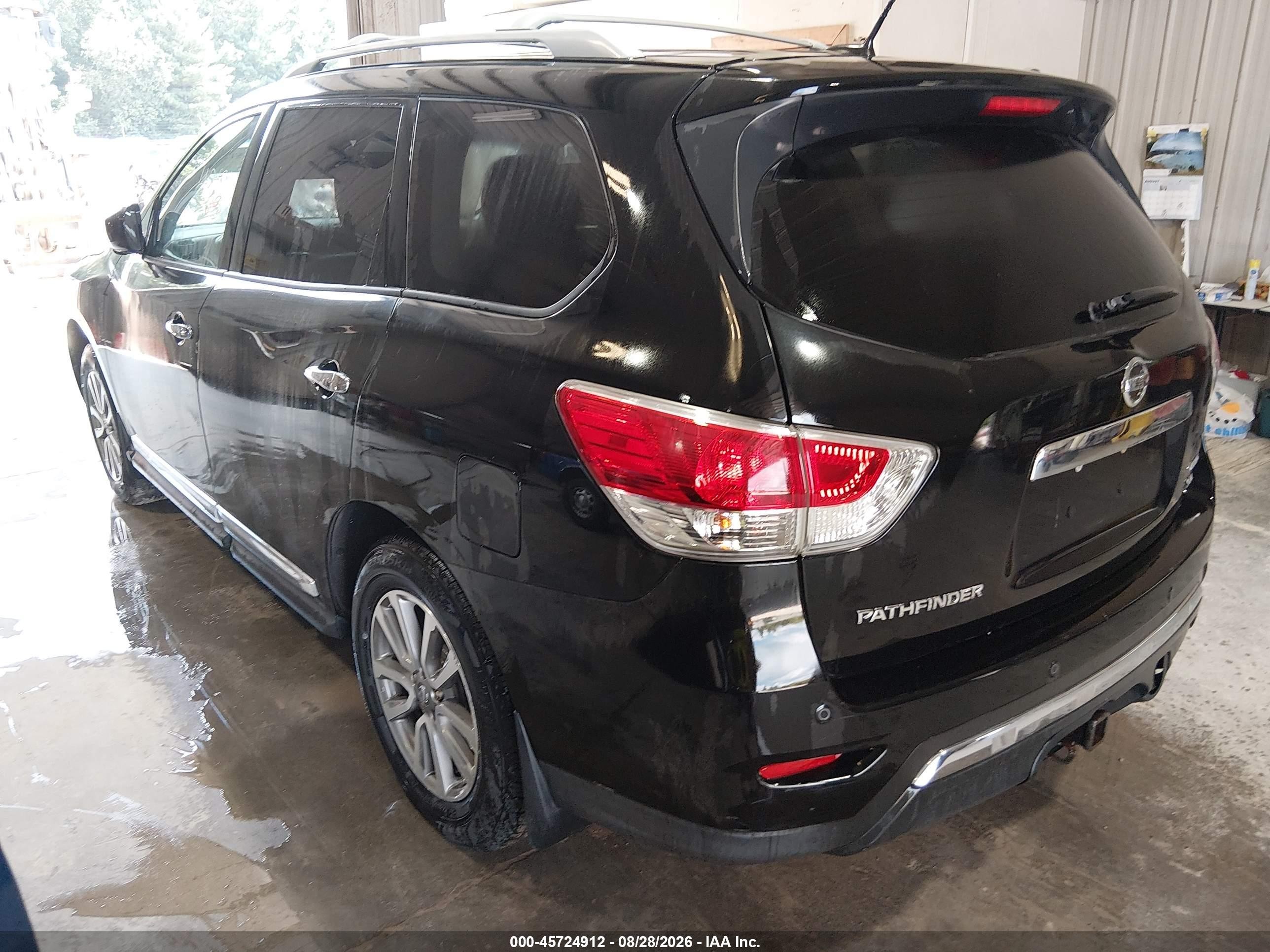 2014 Nissan Pathfinder Sl Black vin: 5N1AR2MM1EC680219