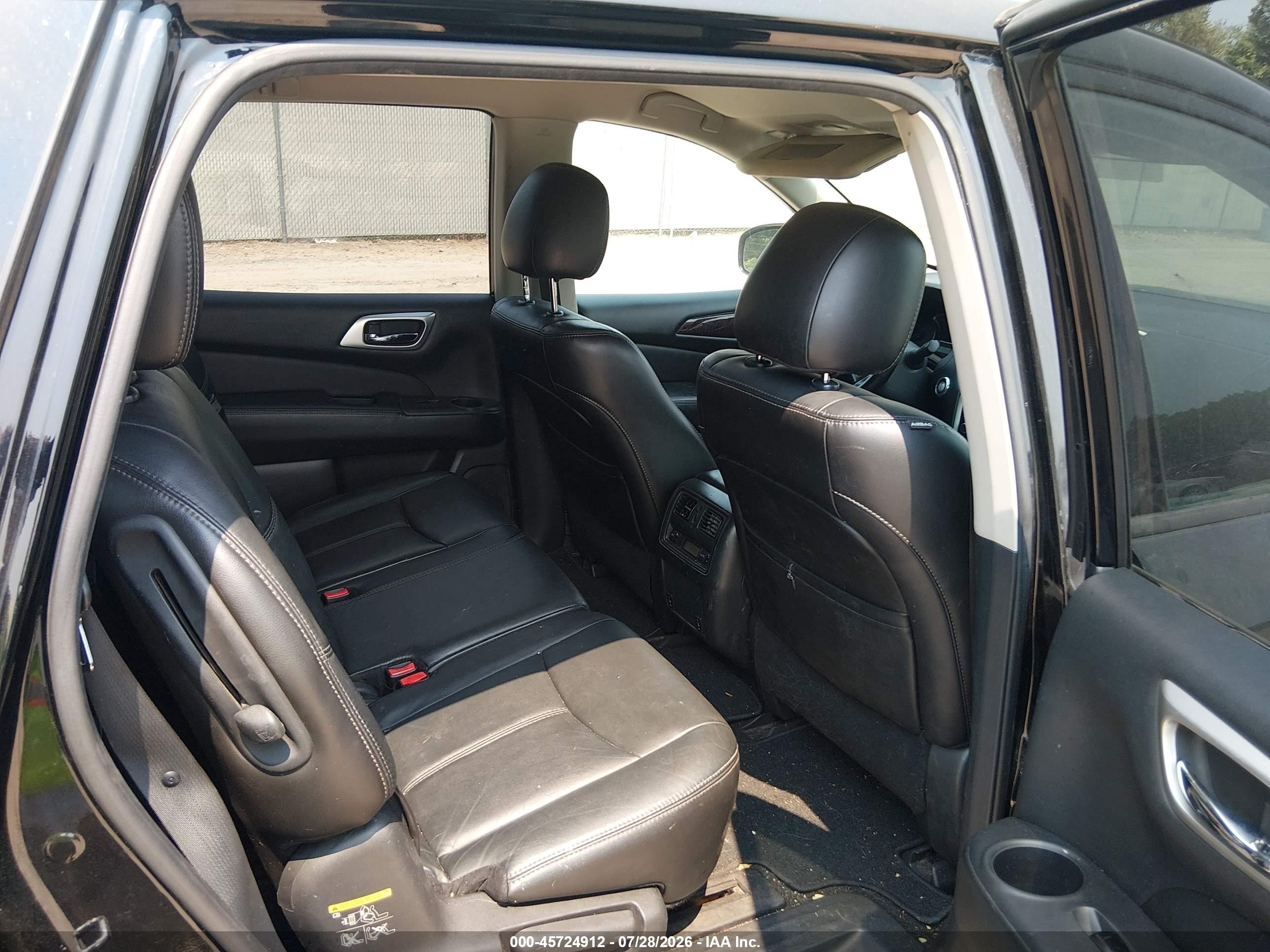 2014 Nissan Pathfinder Sl Black vin: 5N1AR2MM1EC680219