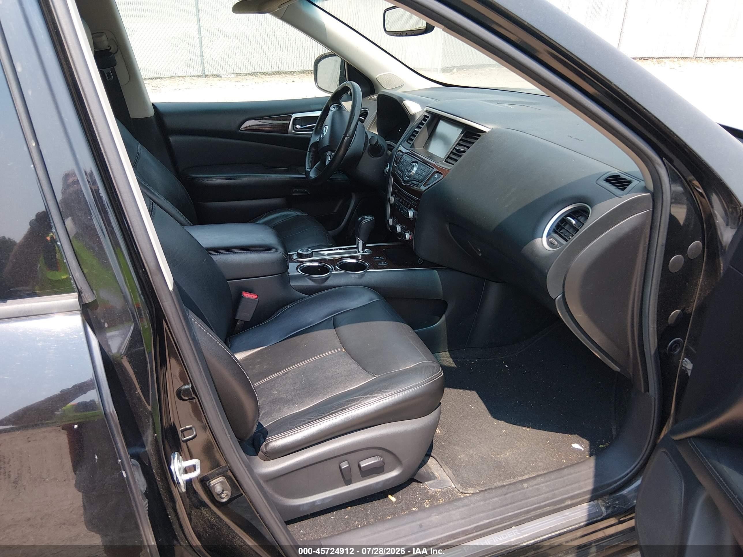 2014 Nissan Pathfinder Sl Black vin: 5N1AR2MM1EC680219