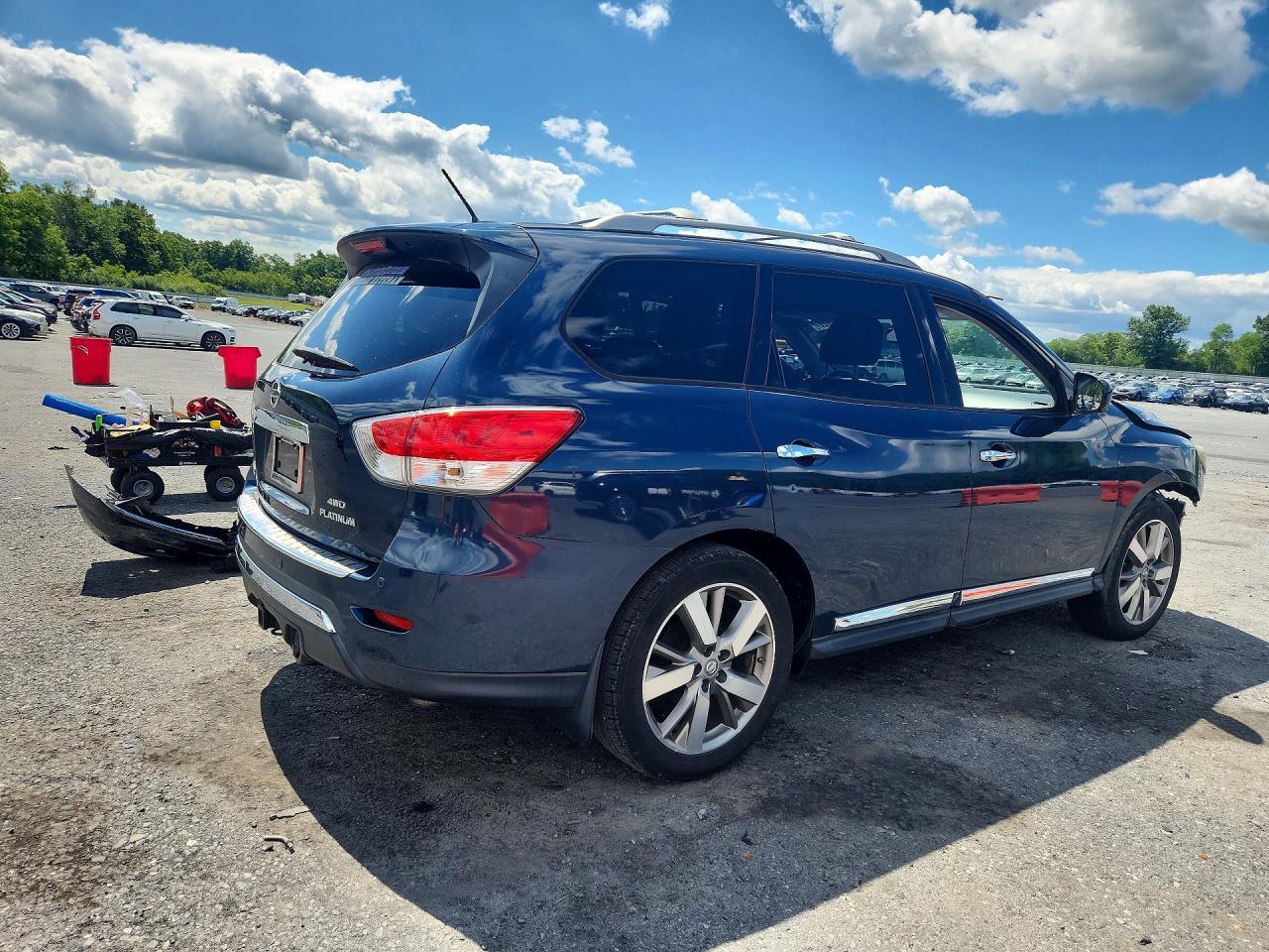 2014 Nissan Pathfinder Platinum Blue vin: 5N1AR2MM1EC682360