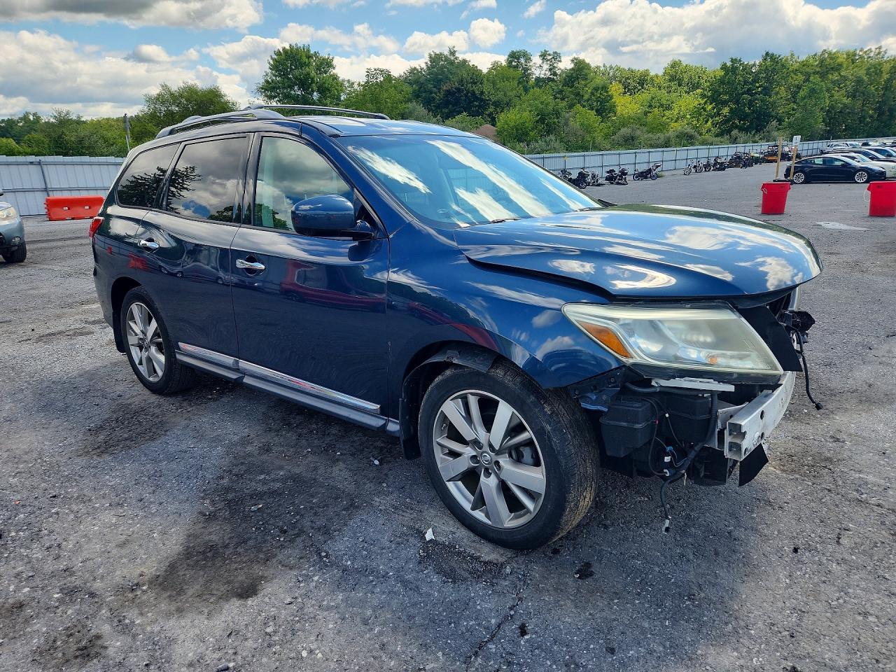 2014 Nissan Pathfinder Platinum Blue vin: 5N1AR2MM1EC682360