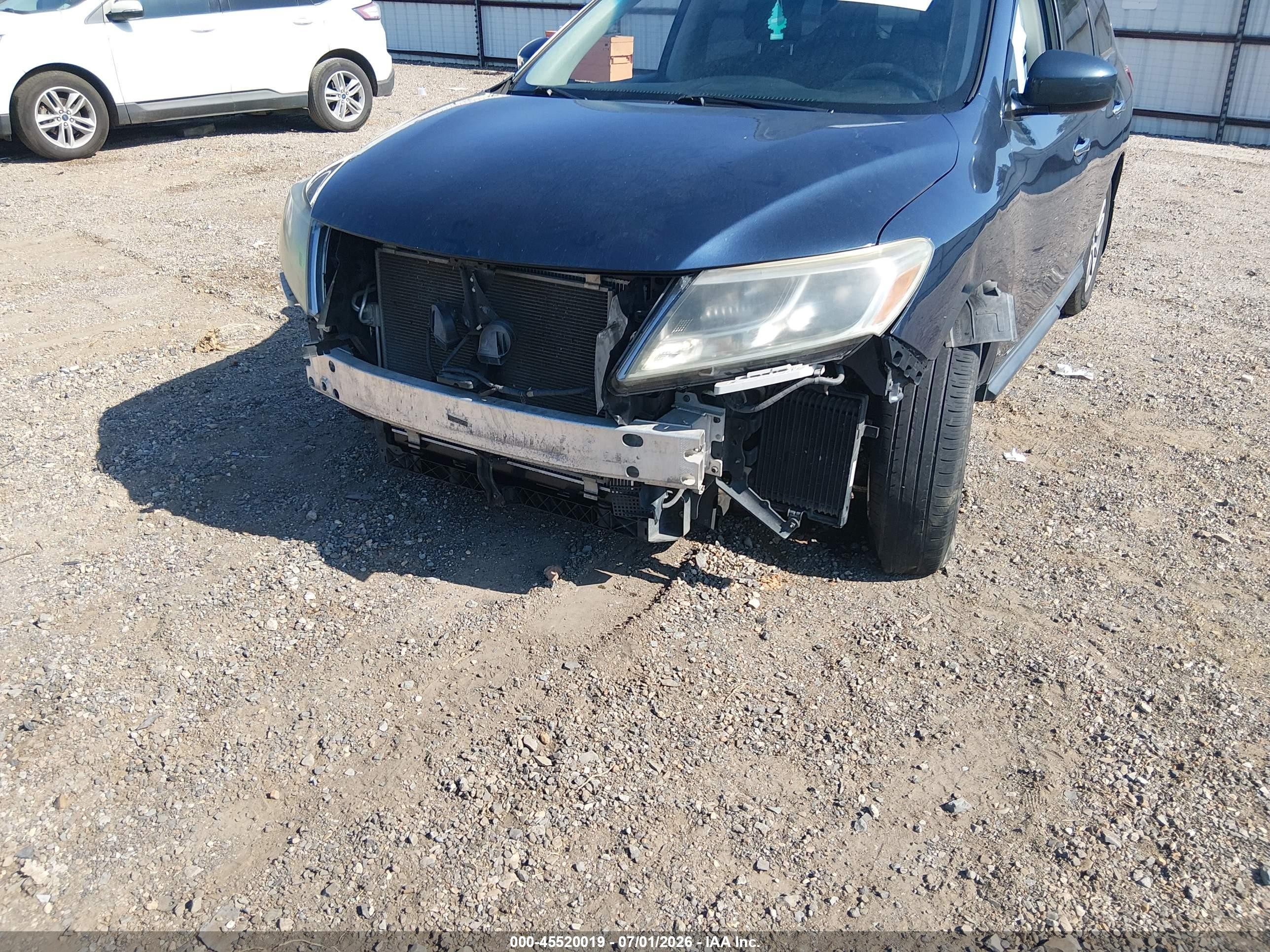 2014 Nissan Pathfinder Sv Dark Blue vin: 5N1AR2MM1EC712487