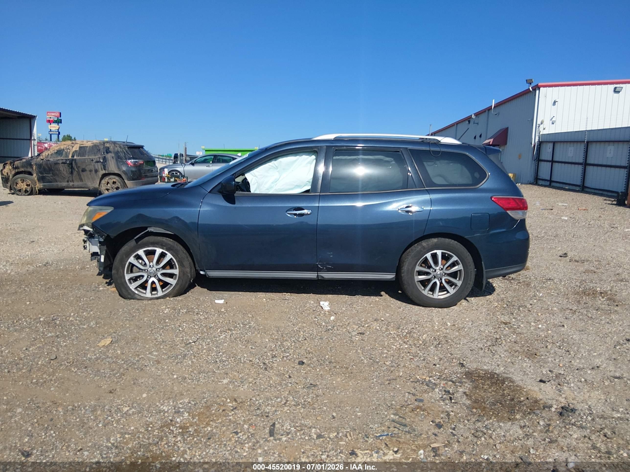 2014 Nissan Pathfinder Sv Dark Blue vin: 5N1AR2MM1EC712487
