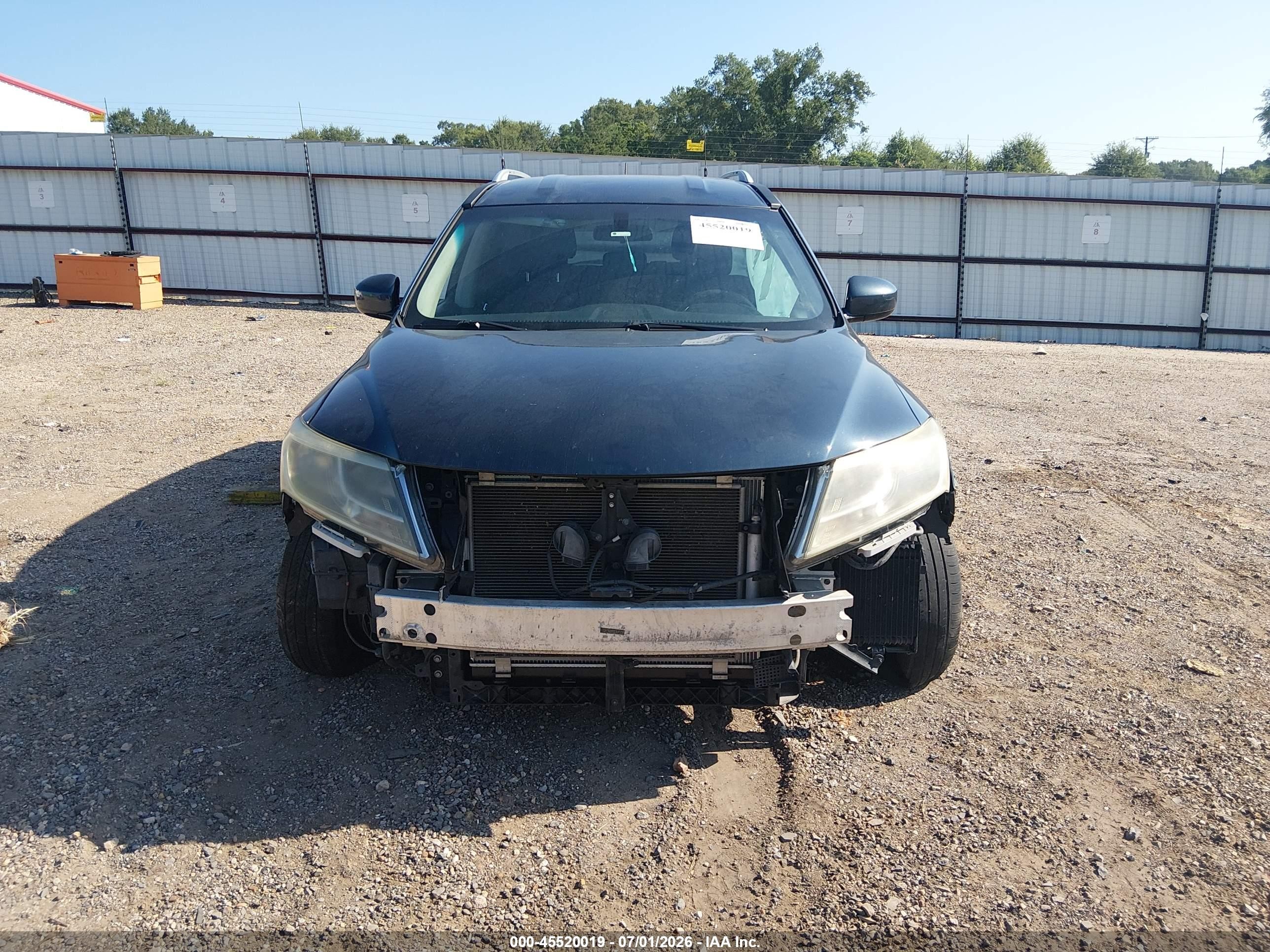 2014 Nissan Pathfinder Sv Dark Blue vin: 5N1AR2MM1EC712487