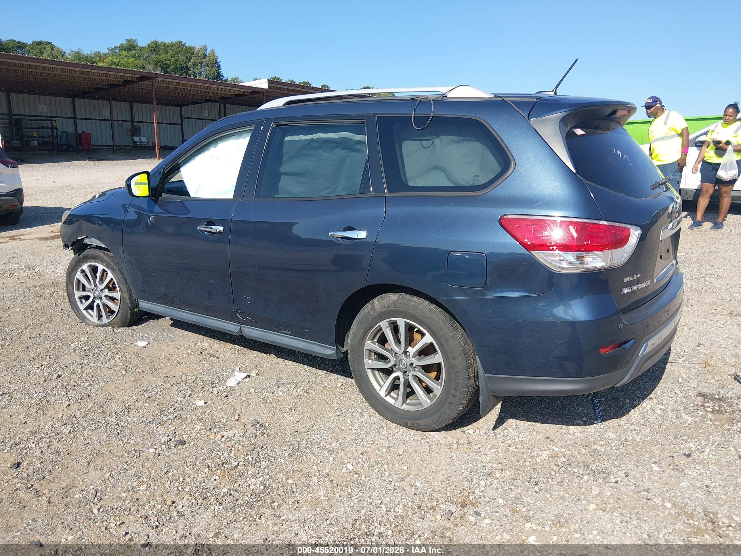 2014 Nissan Pathfinder Sv Dark Blue vin: 5N1AR2MM1EC712487