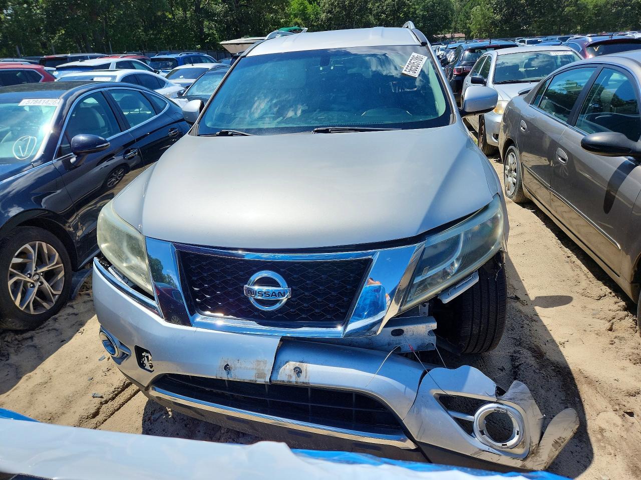 2014 Nissan Pathfinder S Серебряный vin: 5N1AR2MM1EC716314