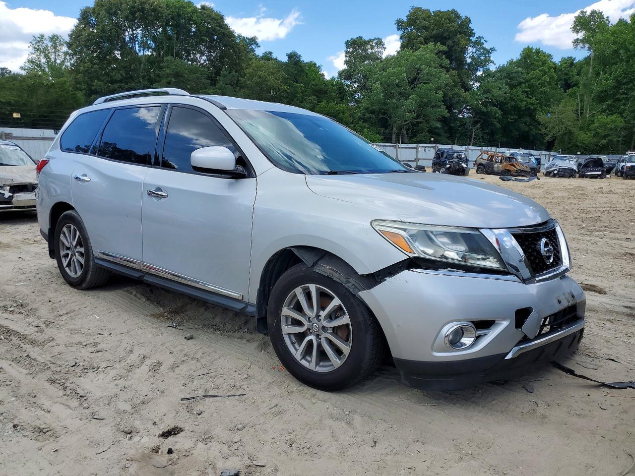 2014 Nissan Pathfinder S Серебряный vin: 5N1AR2MM1EC716314