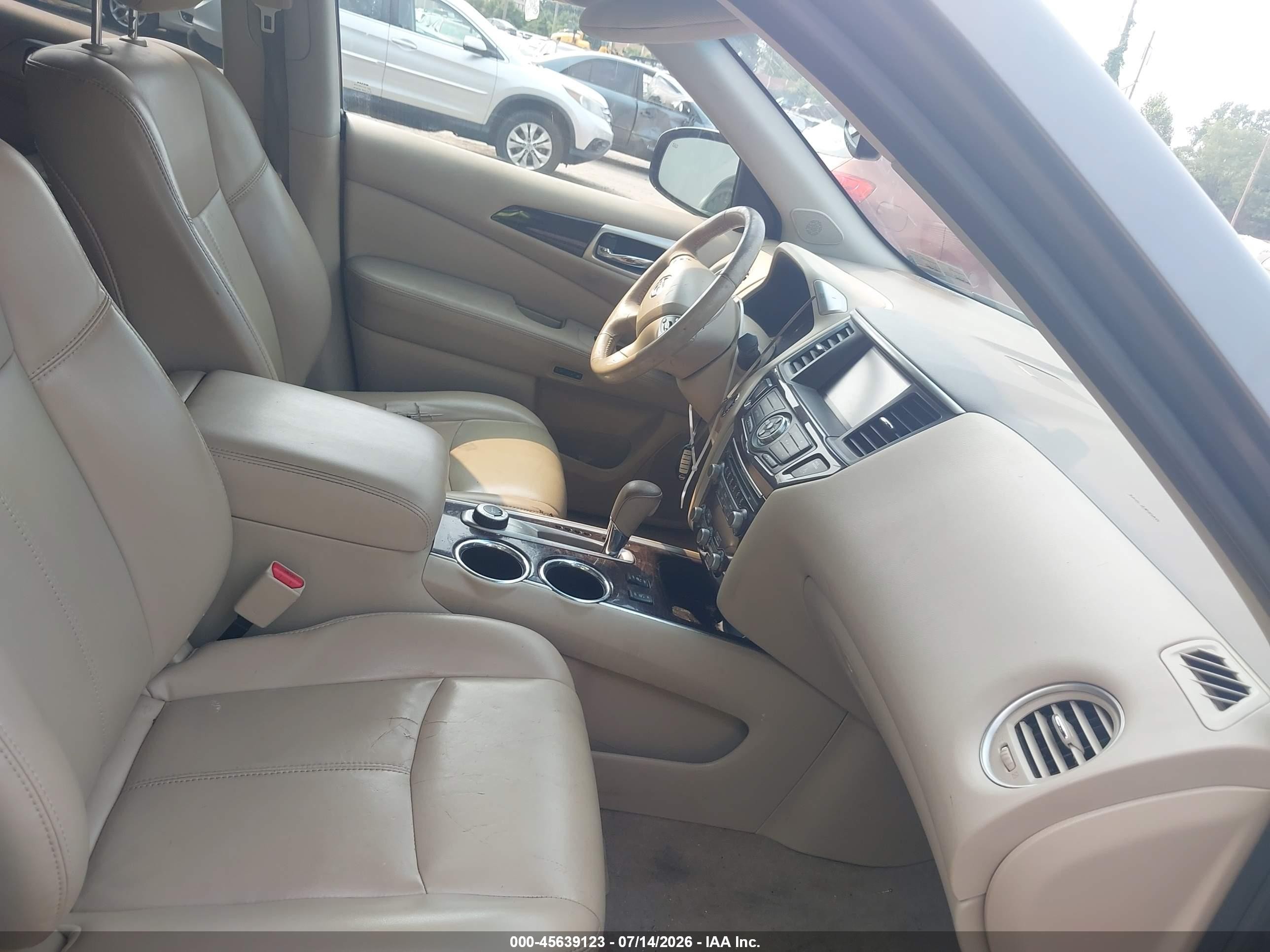 2014 Nissan Pathfinder Sl Gray vin: 5N1AR2MM1EC721805