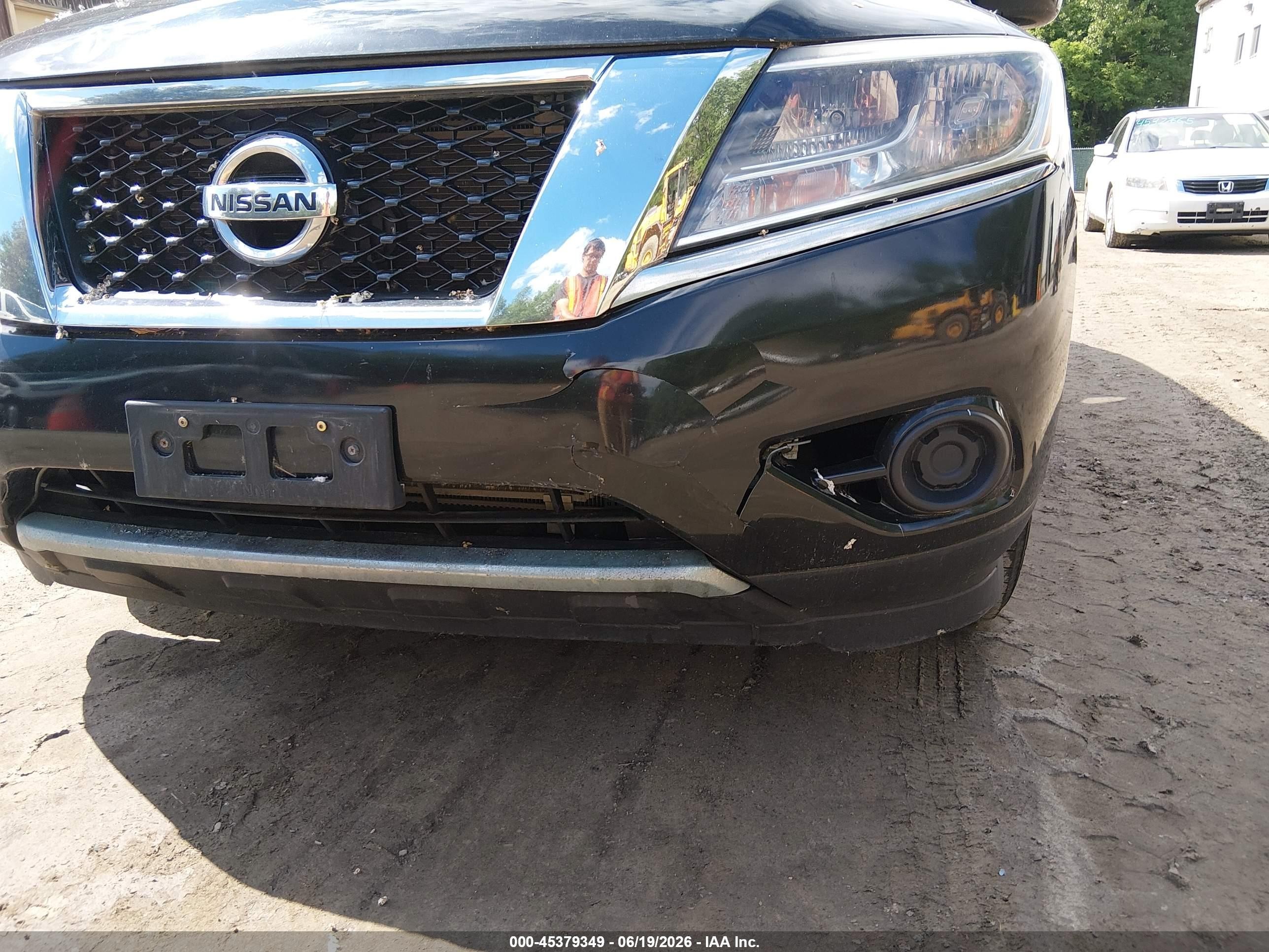 2015 Nissan Pathfinder S Черный vin: 5N1AR2MM1FC602069