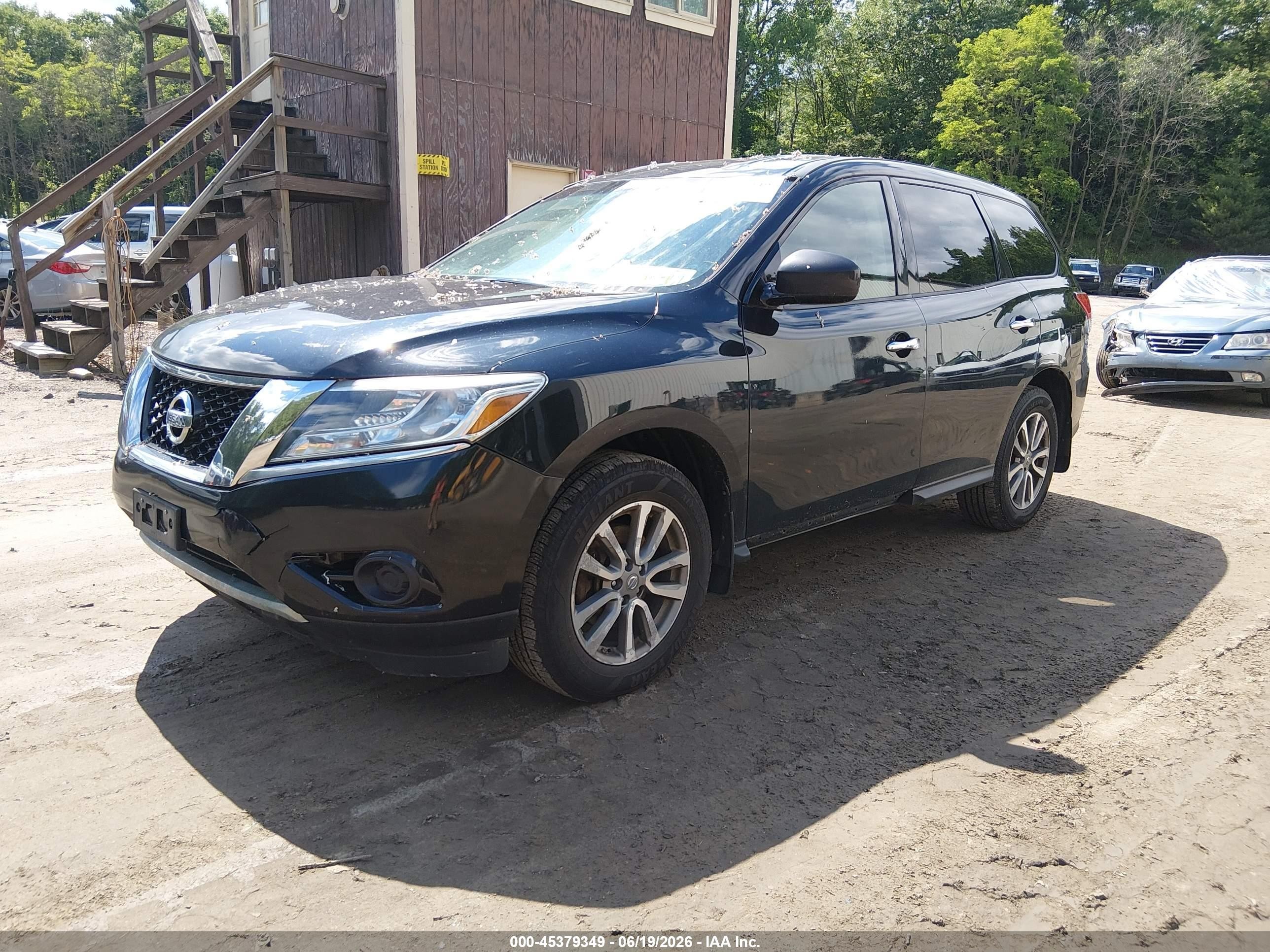 2015 Nissan Pathfinder S Черный vin: 5N1AR2MM1FC602069