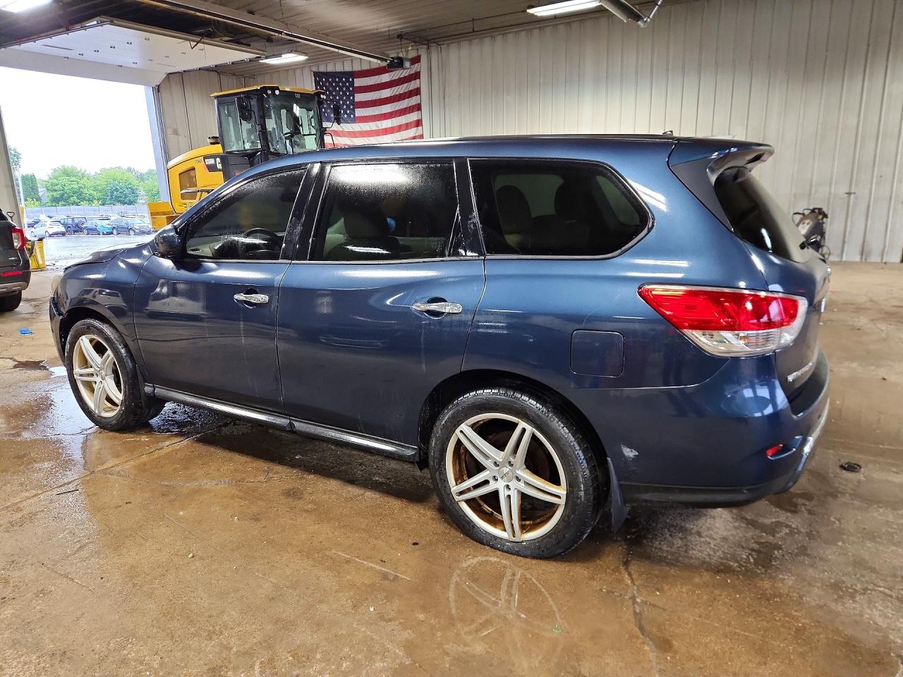 2015 Nissan Pathfinder S Blue vin: 5N1AR2MM1FC620748