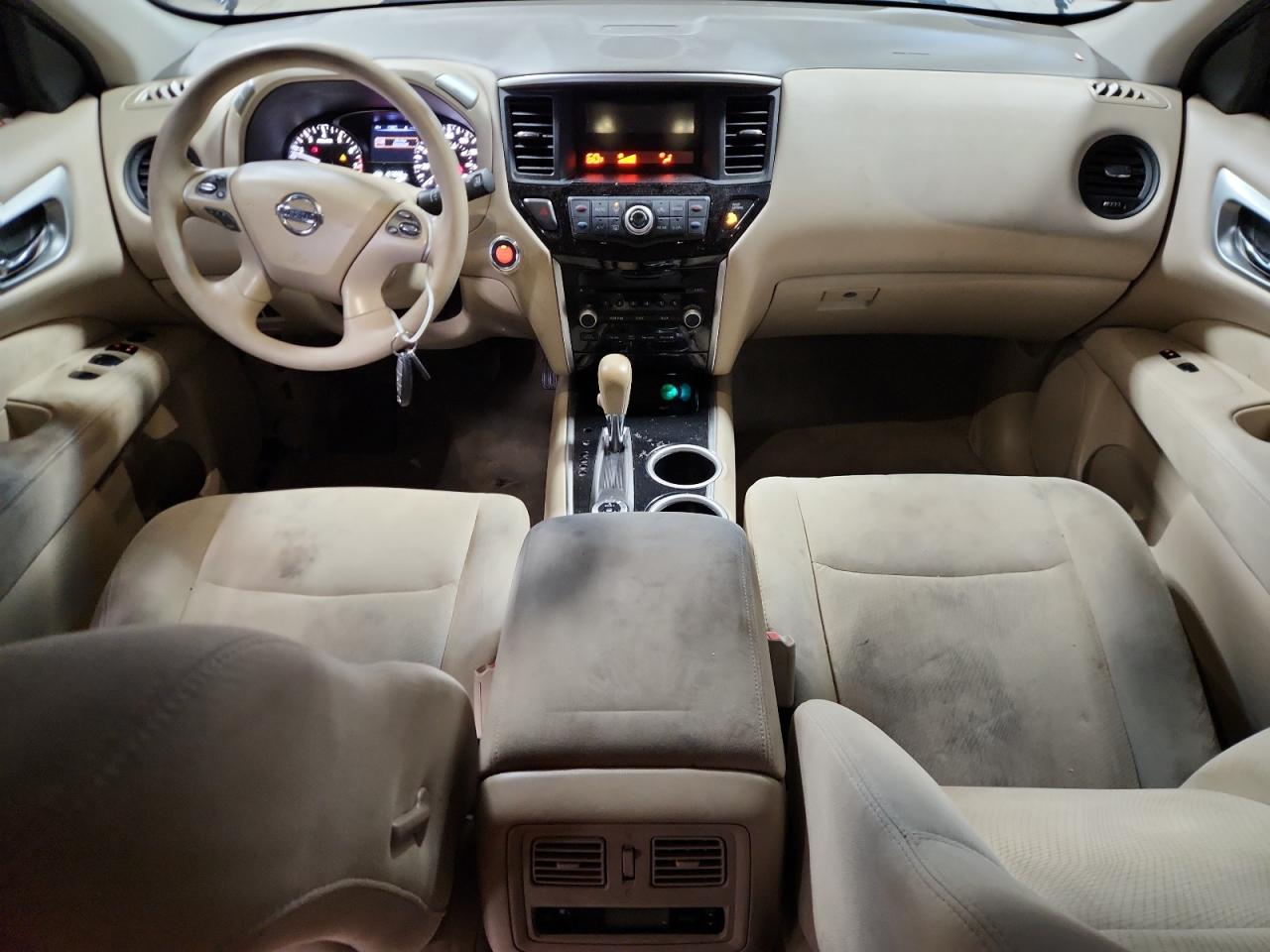 2015 Nissan Pathfinder S Blue vin: 5N1AR2MM1FC620748 Damage: Right Front Seat, Stained, Permanent