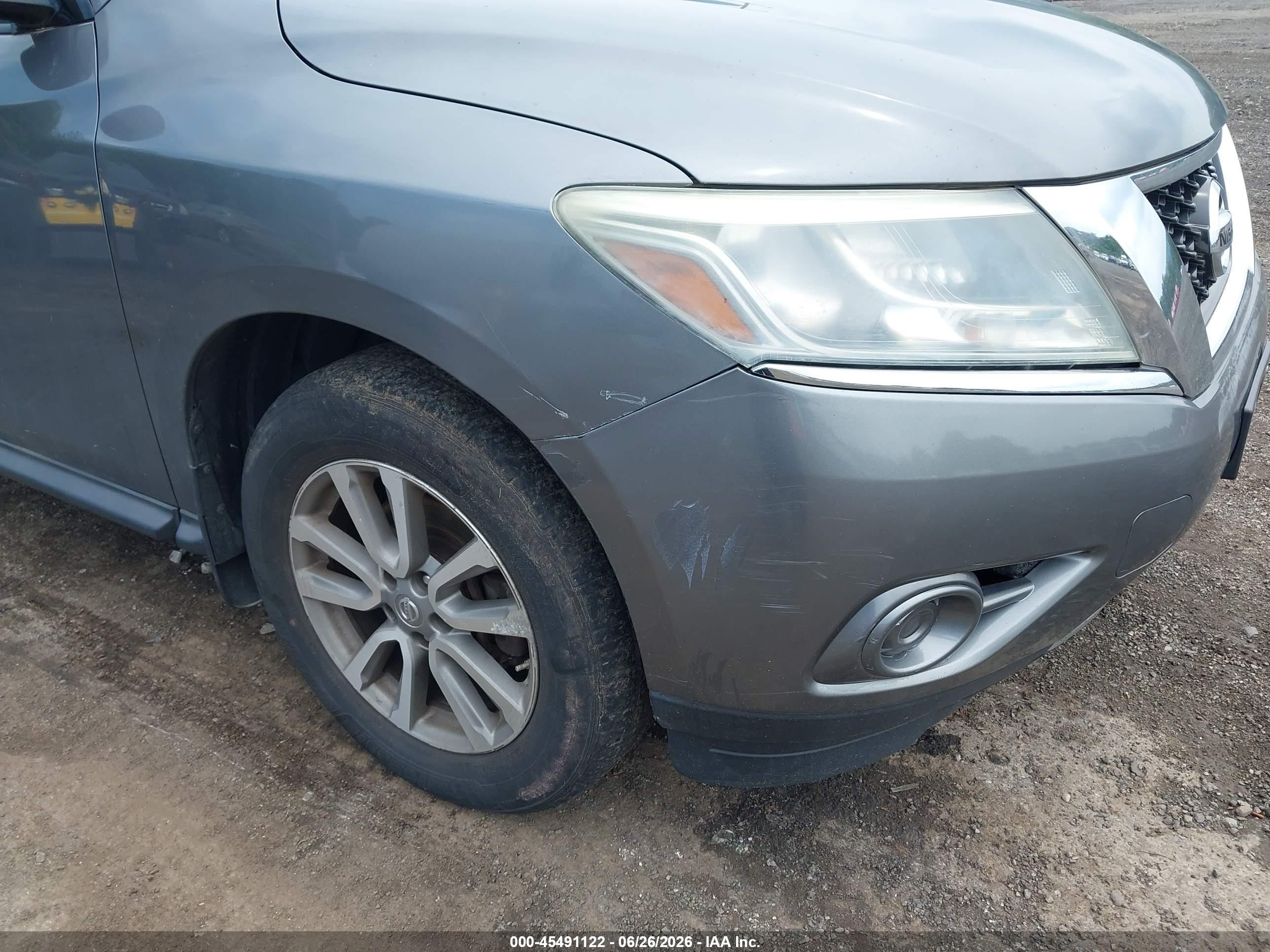 2015 Nissan Pathfinder S Gray vin: 5N1AR2MM1FC624864