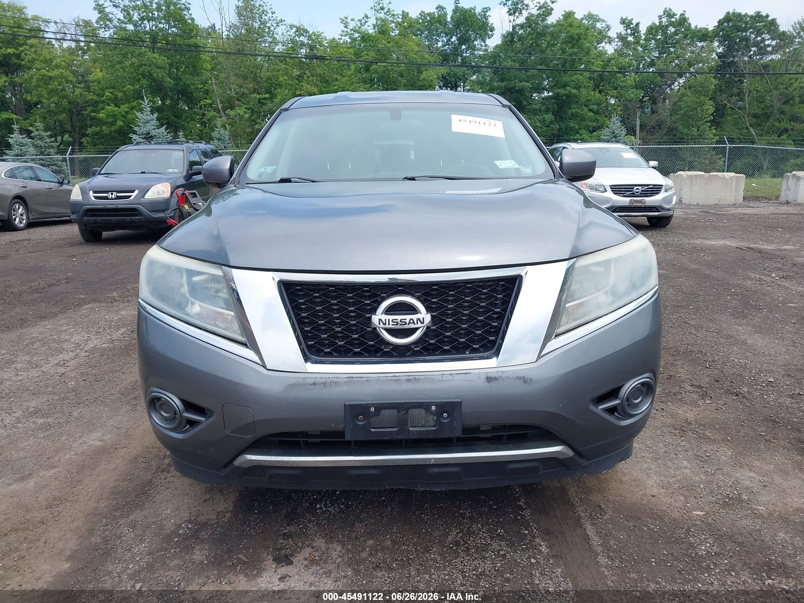 2015 Nissan Pathfinder S Gray vin: 5N1AR2MM1FC624864