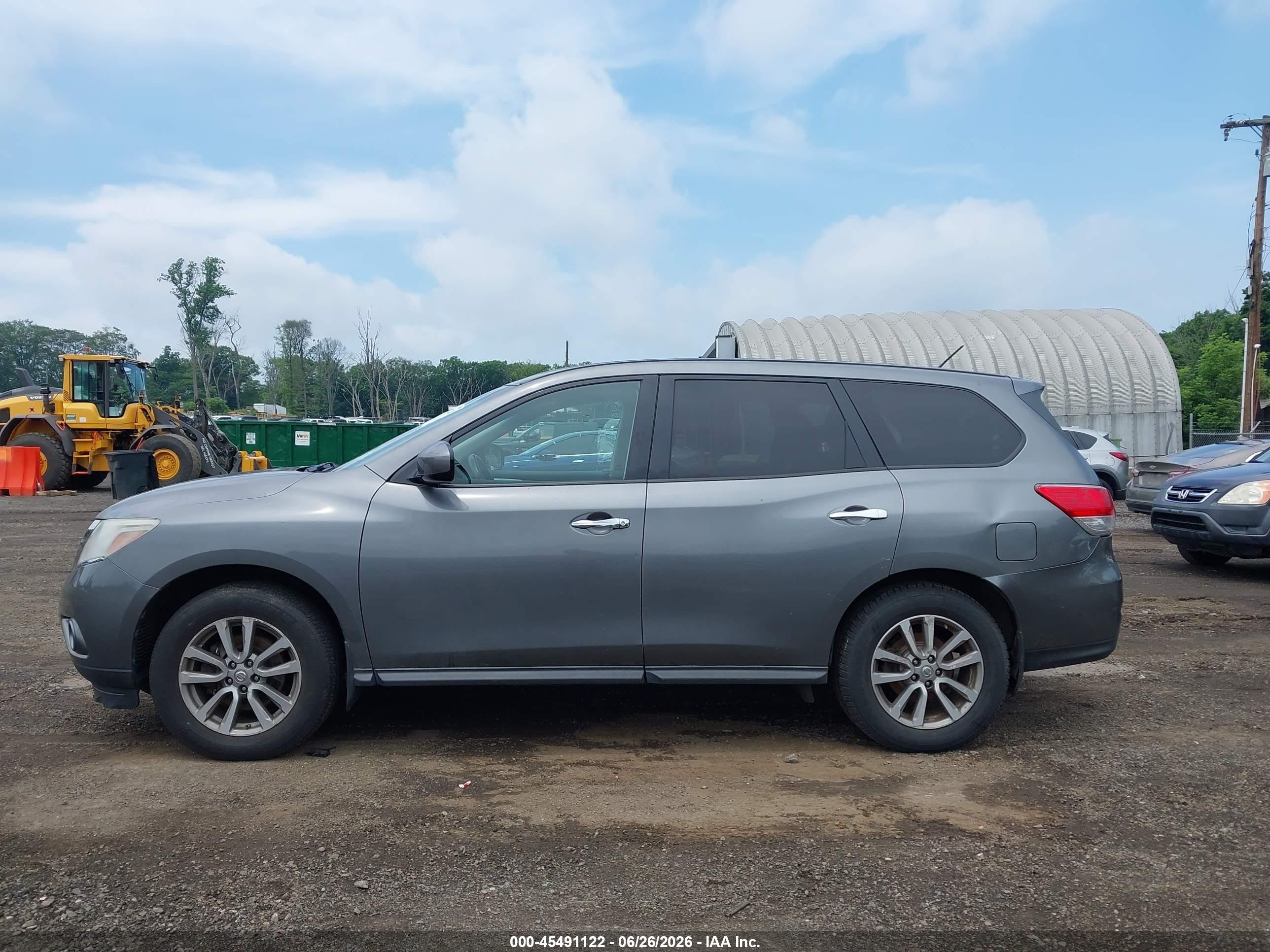 2015 Nissan Pathfinder S Gray vin: 5N1AR2MM1FC624864
