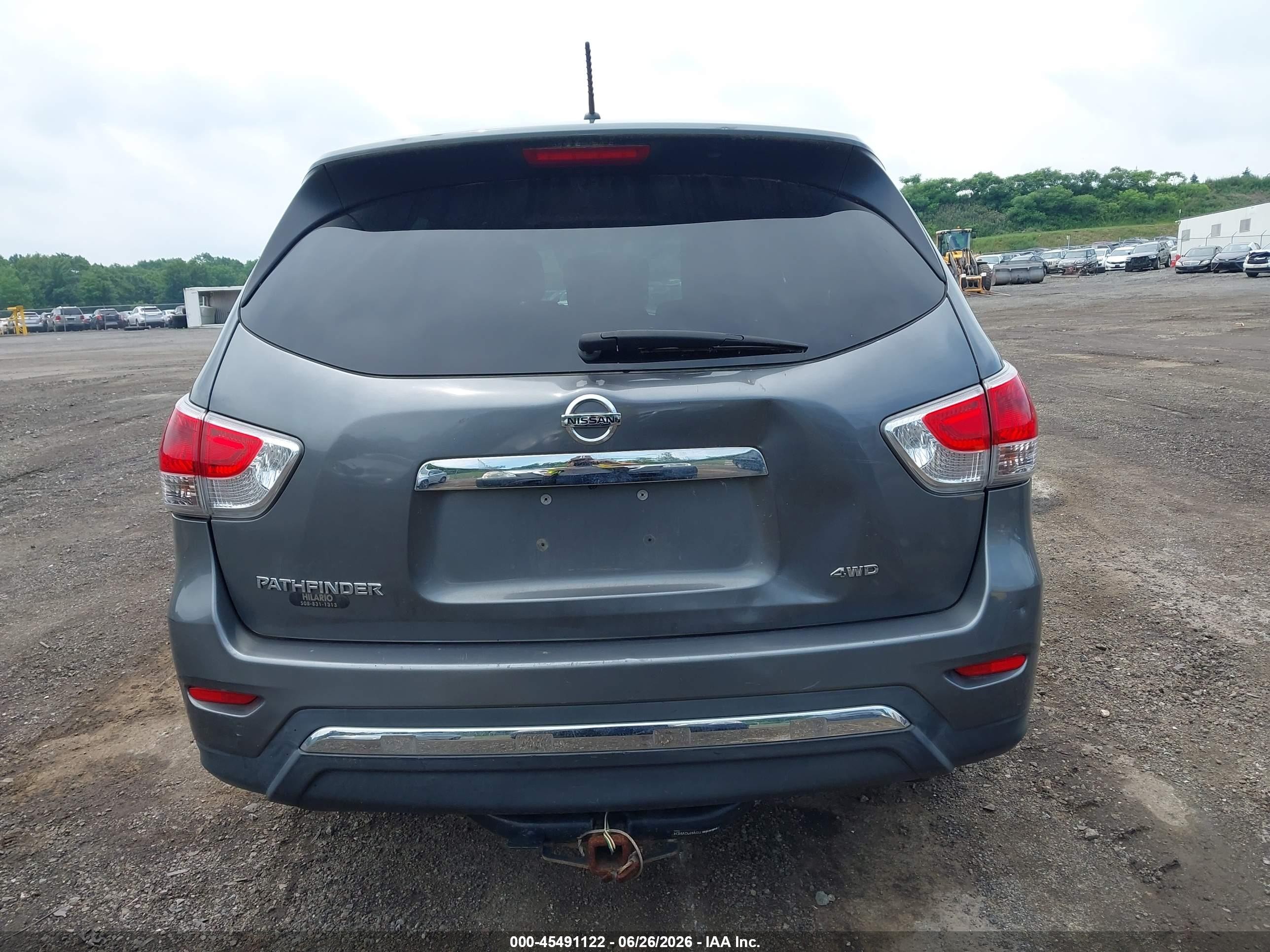 2015 Nissan Pathfinder S Gray vin: 5N1AR2MM1FC624864