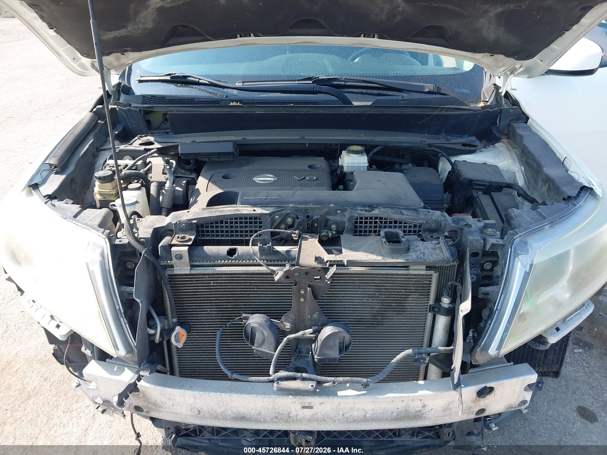 2015 Nissan Pathfinder Platinum/s/sl/sv White vin: 5N1AR2MM1FC656665