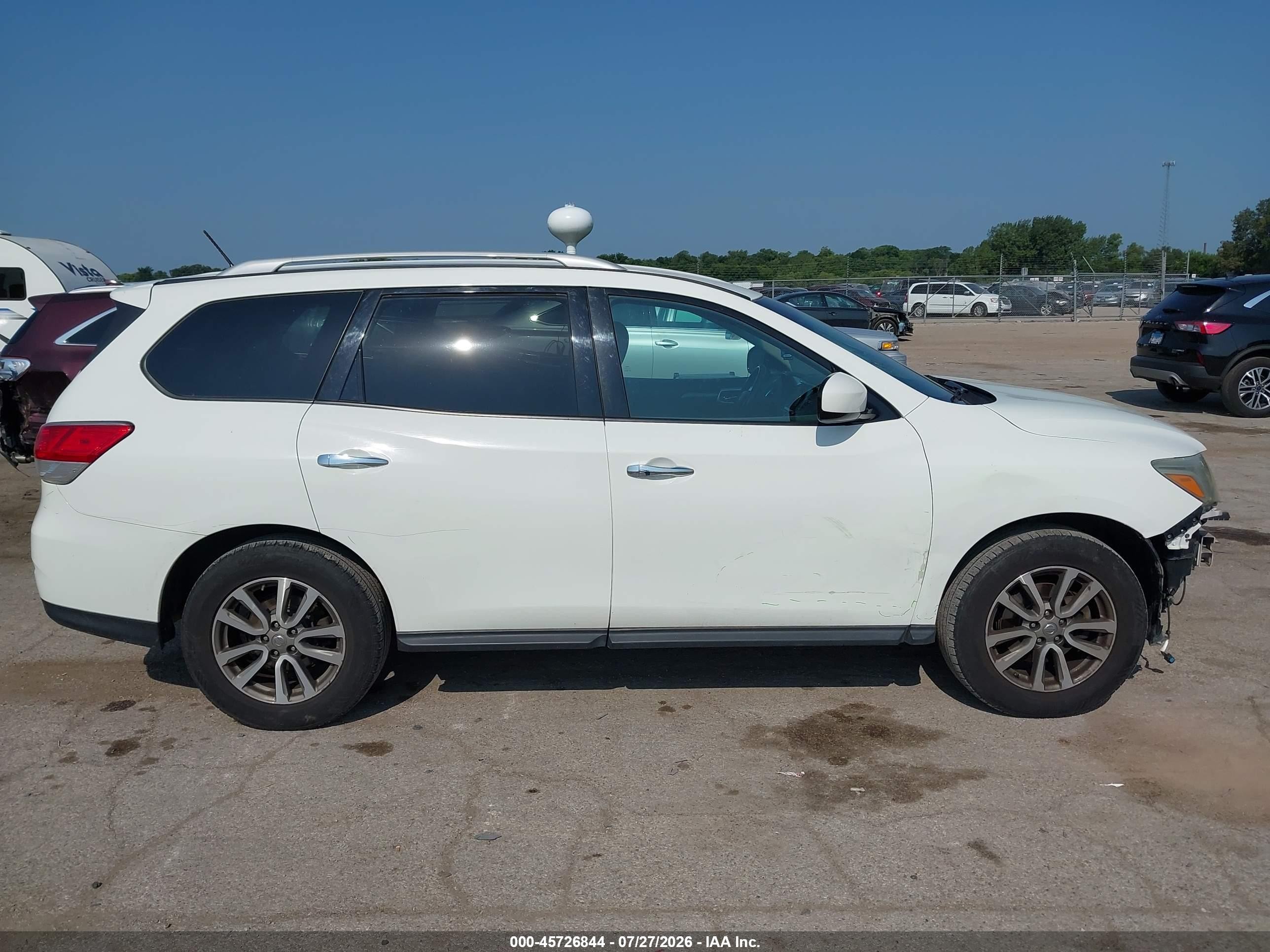 2015 Nissan Pathfinder Platinum/s/sl/sv White vin: 5N1AR2MM1FC656665