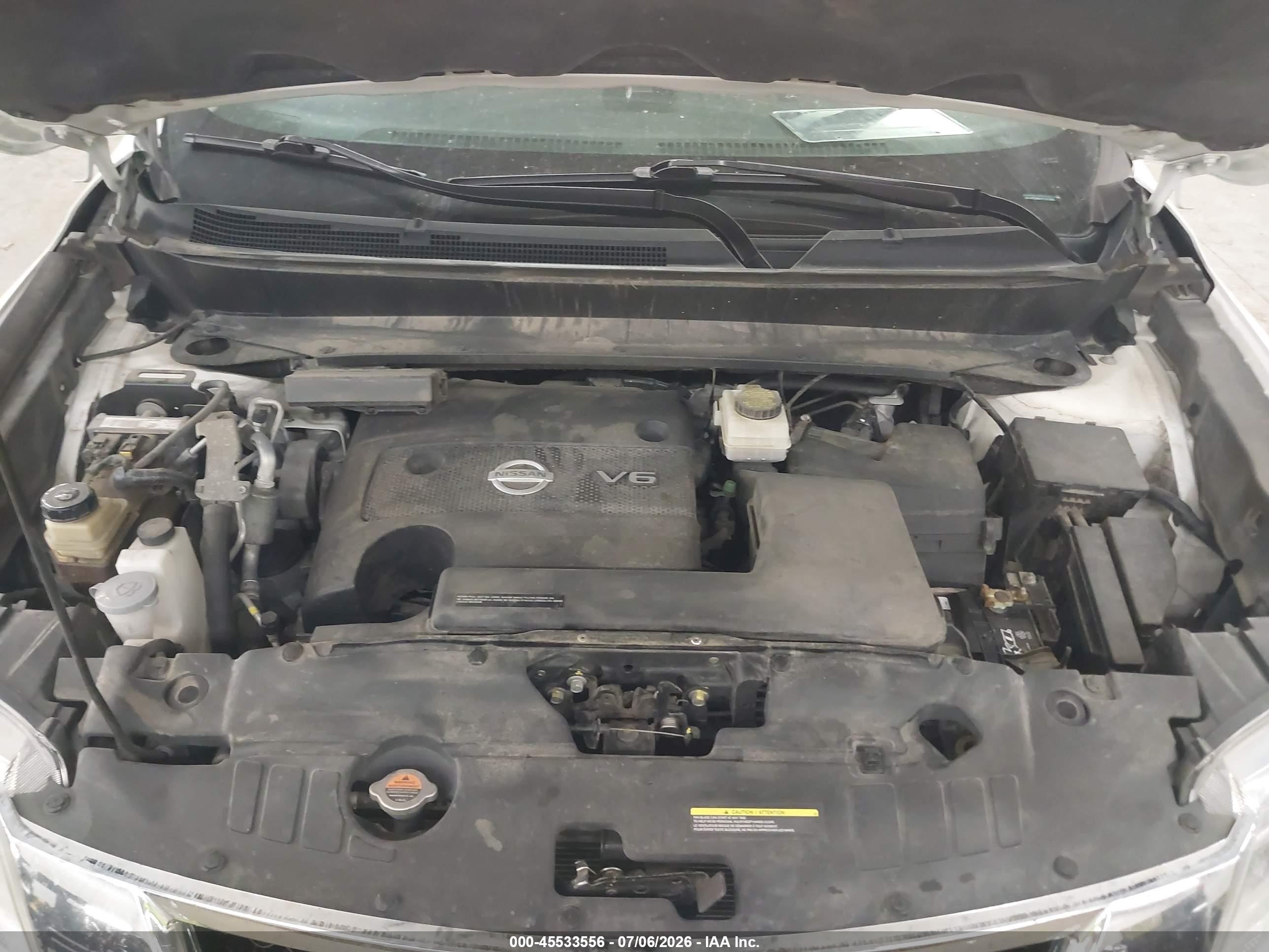 2015 Nissan Pathfinder Sl Белый vin: 5N1AR2MM1FC673868