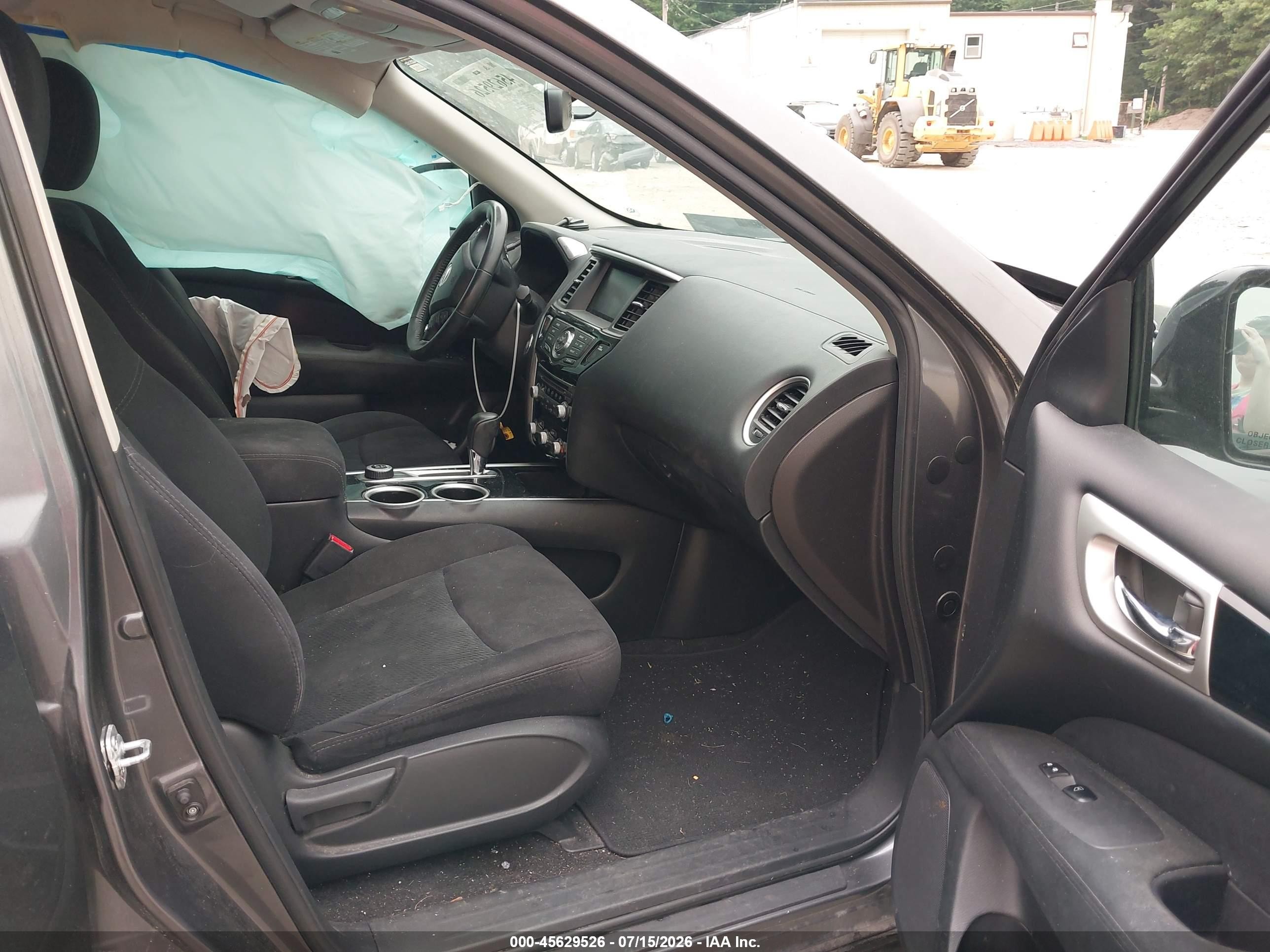 2015 Nissan Pathfinder Sv Gray vin: 5N1AR2MM1FC687611