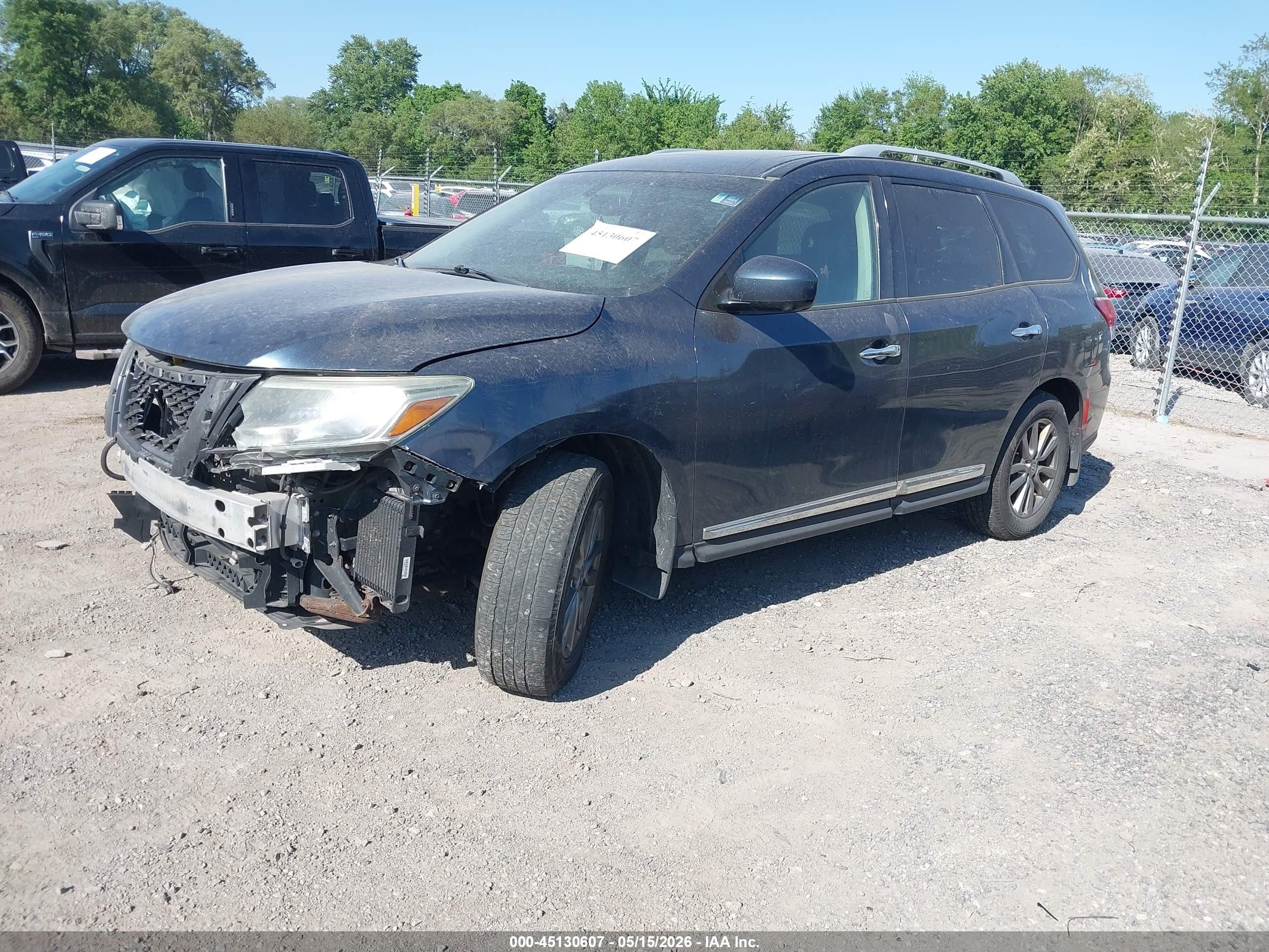 2015 Nissan Pathfinder Platinum/s/sl/sv Blue vin: 5N1AR2MM1FC689018