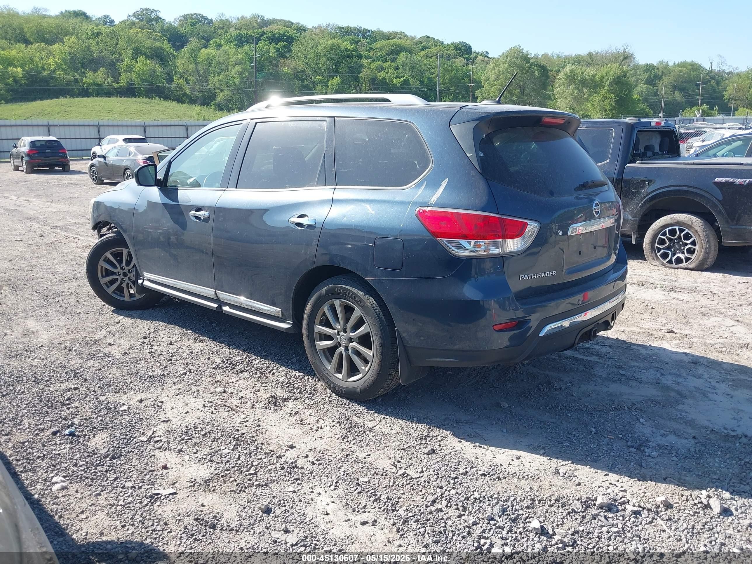 2015 Nissan Pathfinder Platinum/s/sl/sv Blue vin: 5N1AR2MM1FC689018