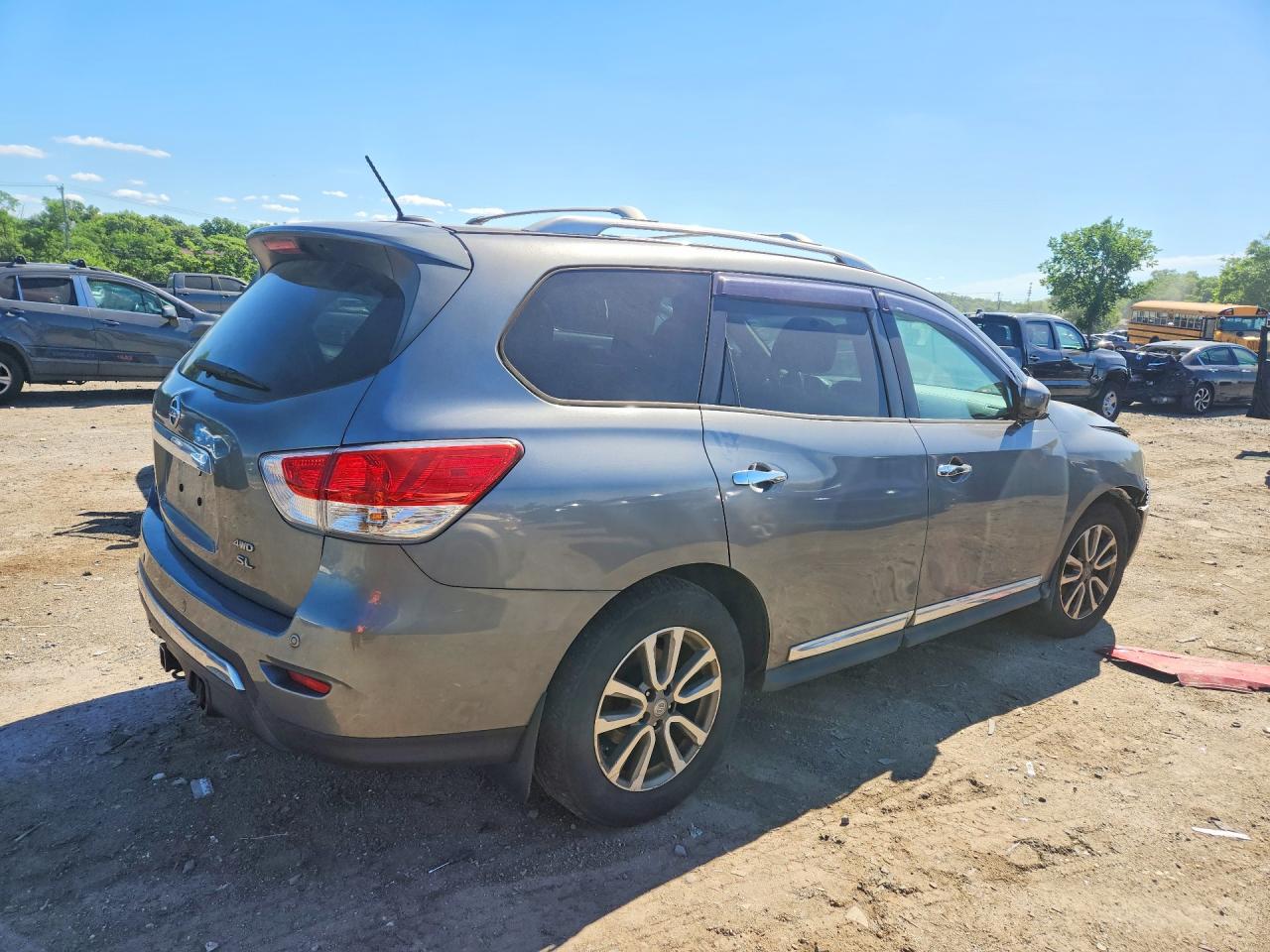 2015 Nissan Pathfinder Sl Gray vin: 5N1AR2MM1FC693554