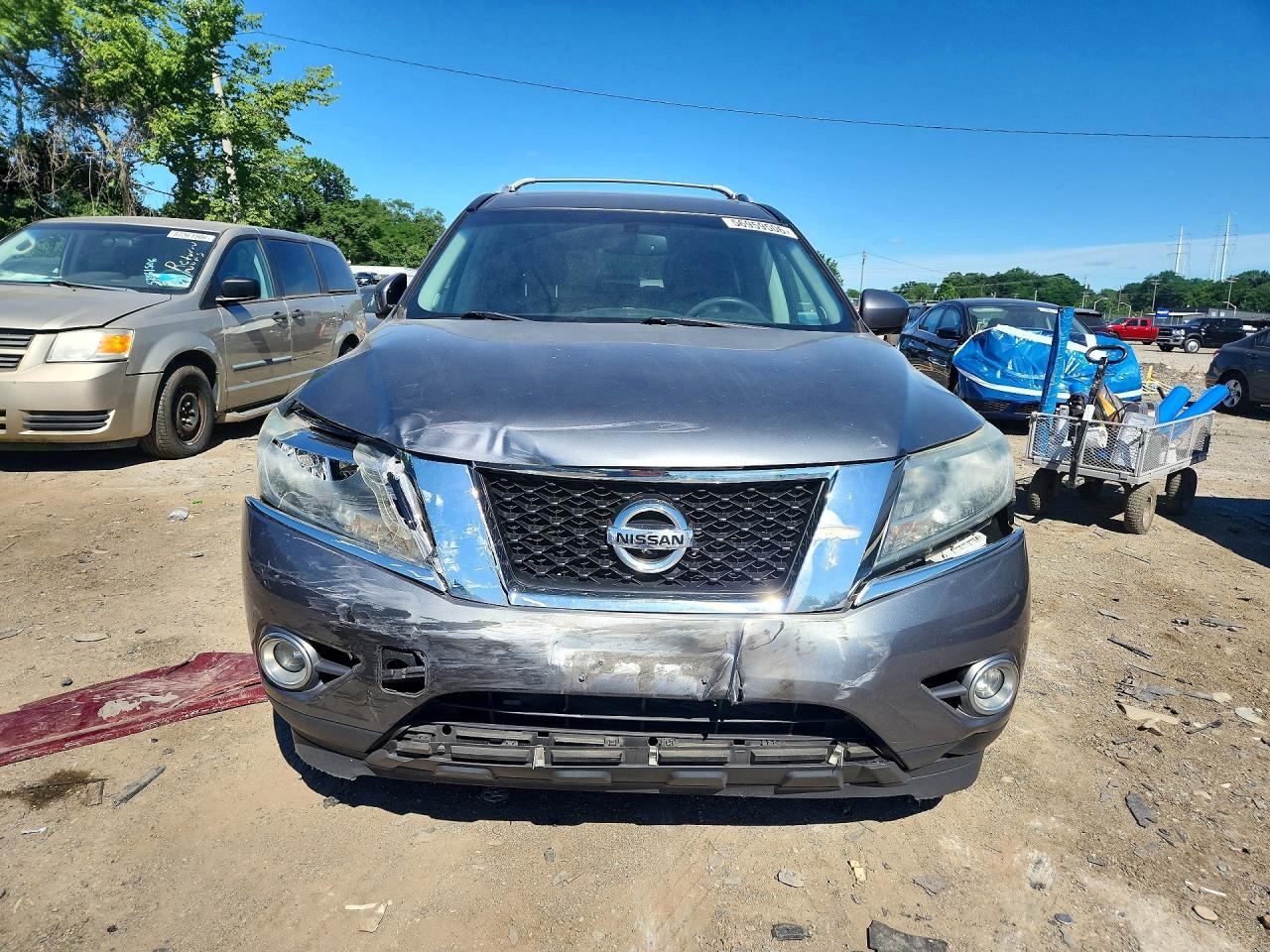 2015 Nissan Pathfinder Sl Gray vin: 5N1AR2MM1FC693554
