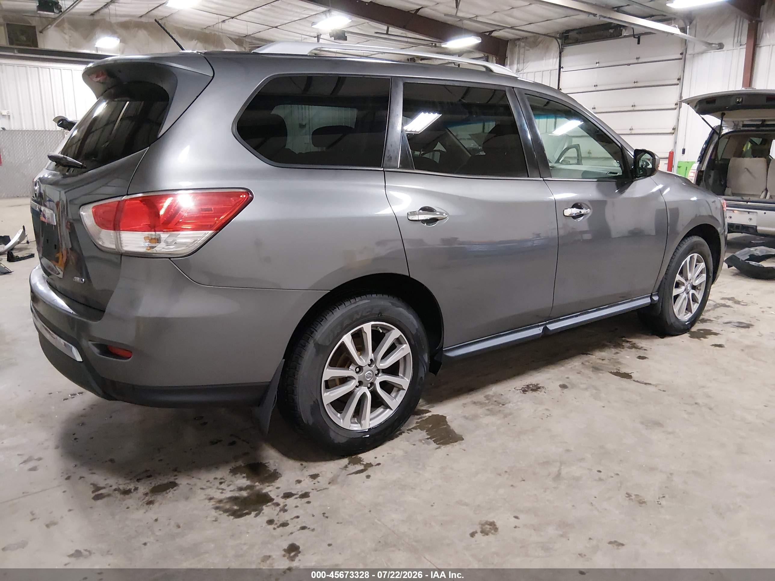 2015 Nissan Pathfinder S Gray vin: 5N1AR2MM1FC703399