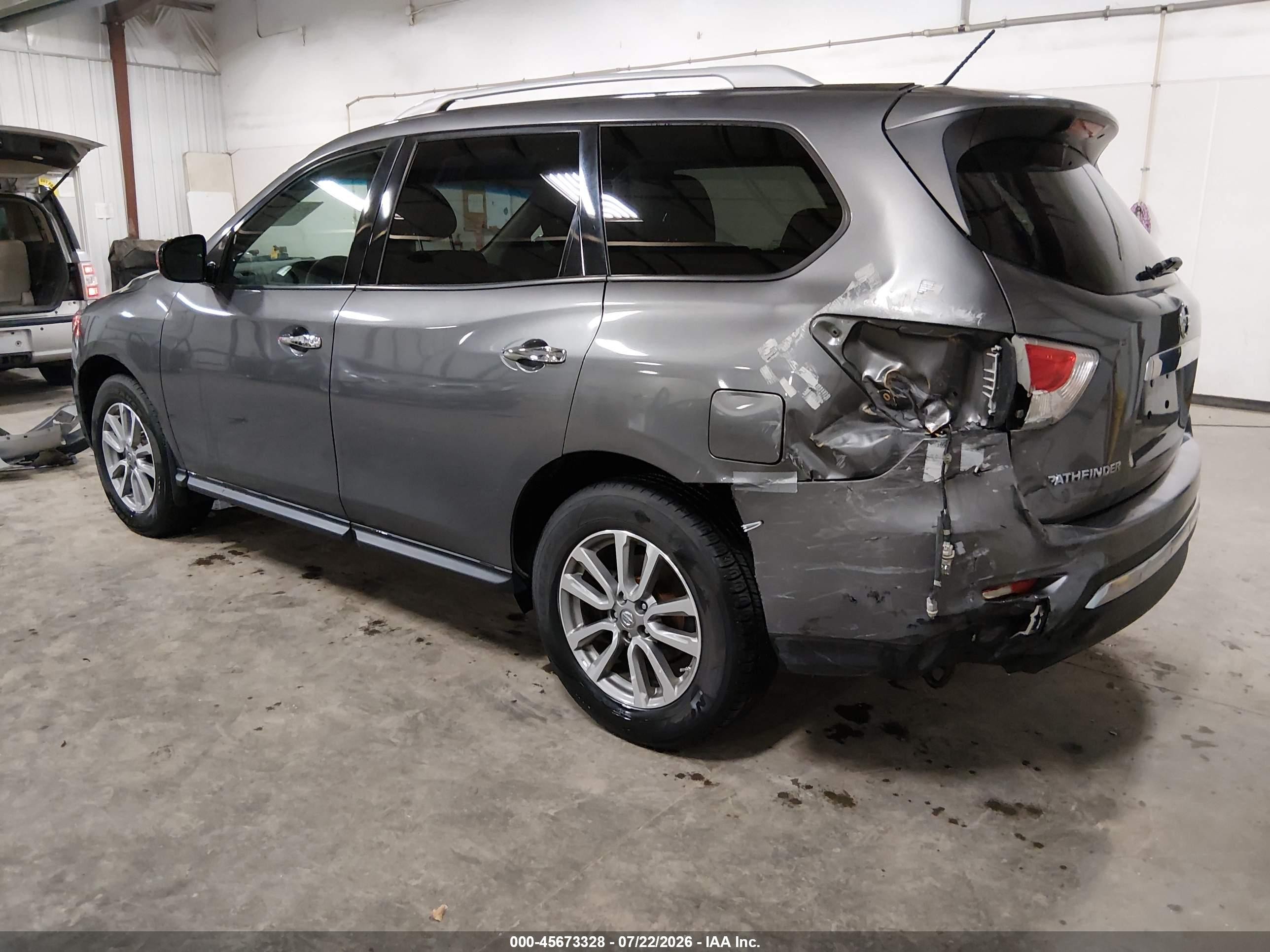 2015 Nissan Pathfinder S Gray vin: 5N1AR2MM1FC703399