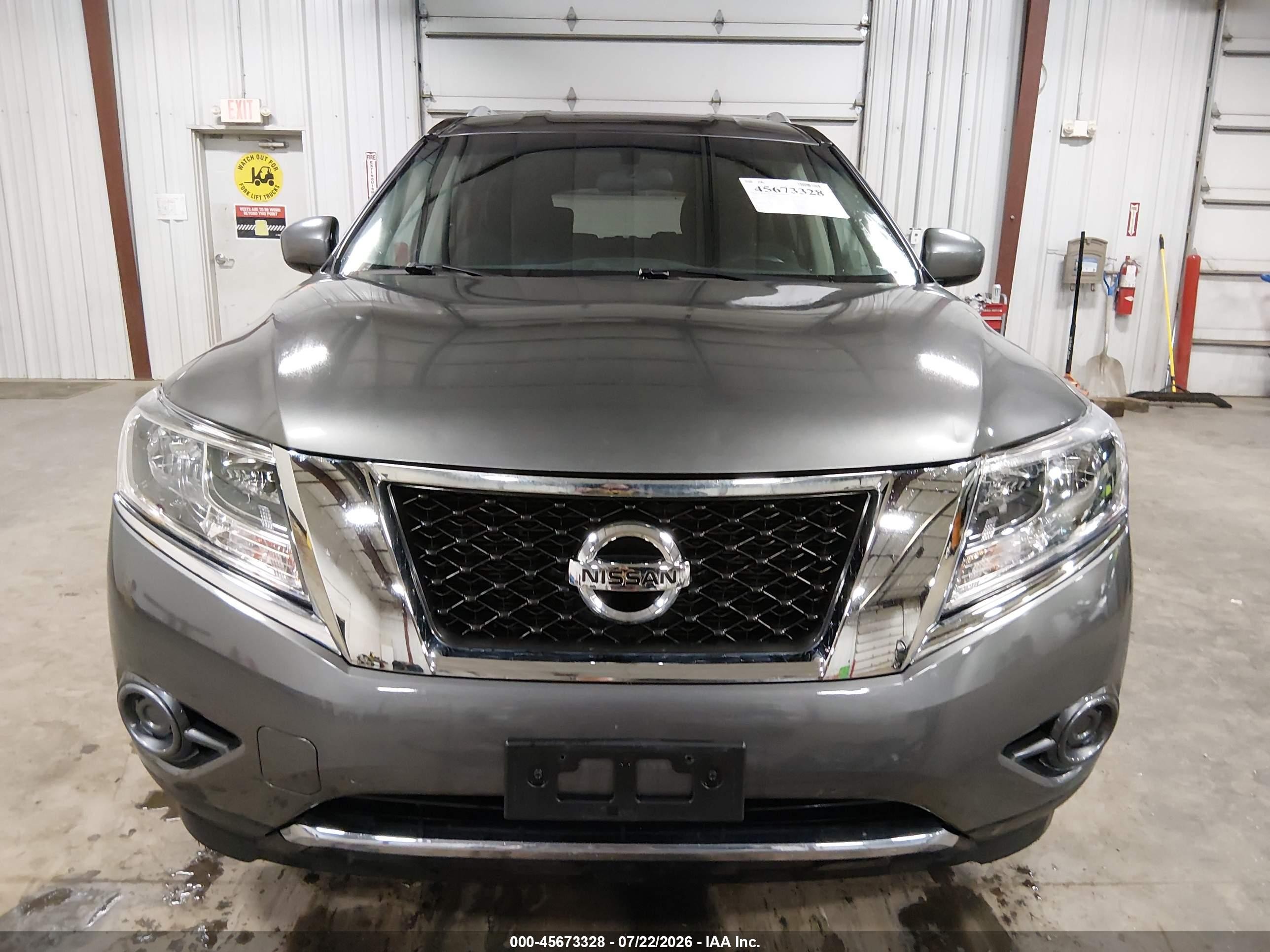 2015 Nissan Pathfinder S Gray vin: 5N1AR2MM1FC703399
