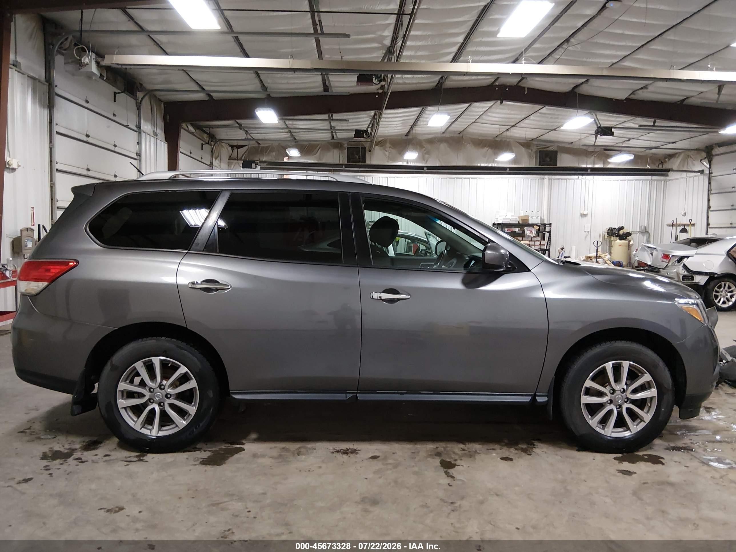 2015 Nissan Pathfinder S Gray vin: 5N1AR2MM1FC703399