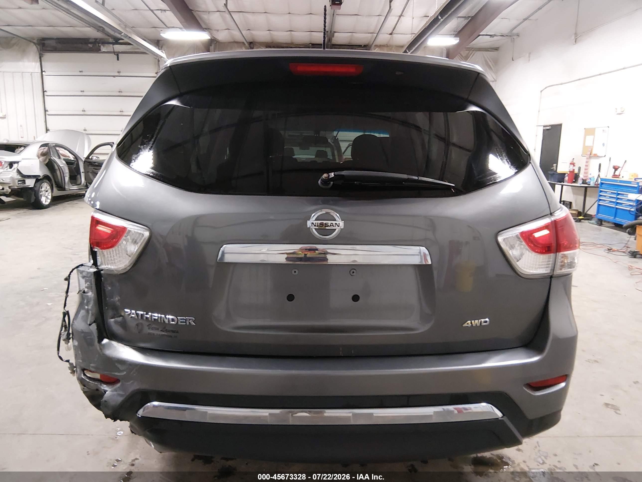 2015 Nissan Pathfinder S Gray vin: 5N1AR2MM1FC703399