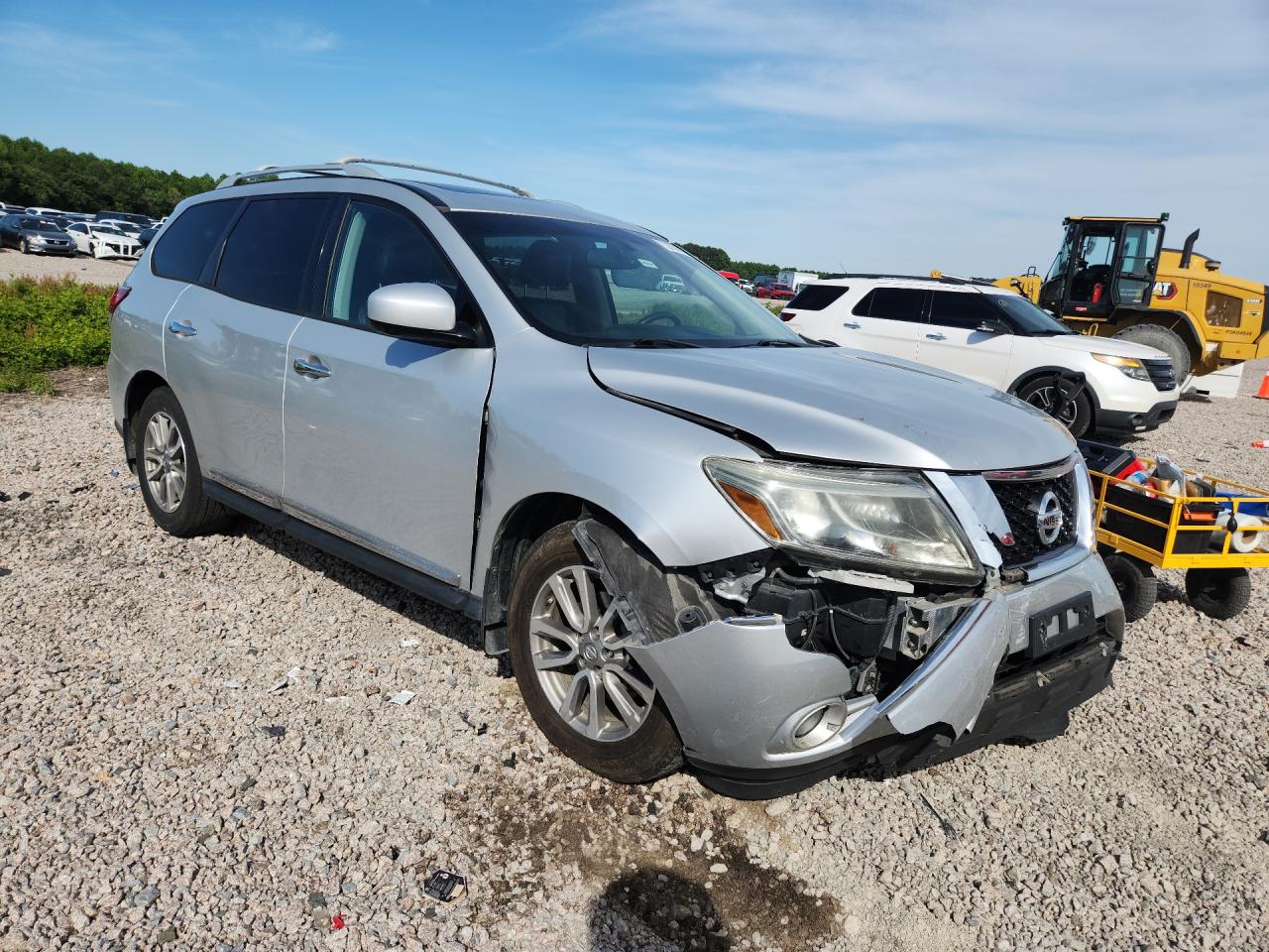 2015 Nissan Pathfinder Sl Silver vin: 5N1AR2MM1FC707761