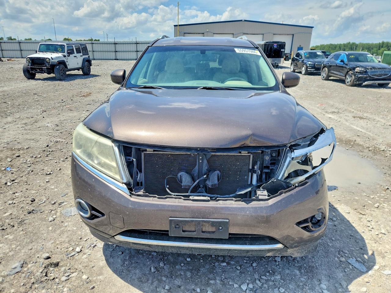 2015 Nissan Pathfinder Sv Gray vin: 5N1AR2MM1FC721076