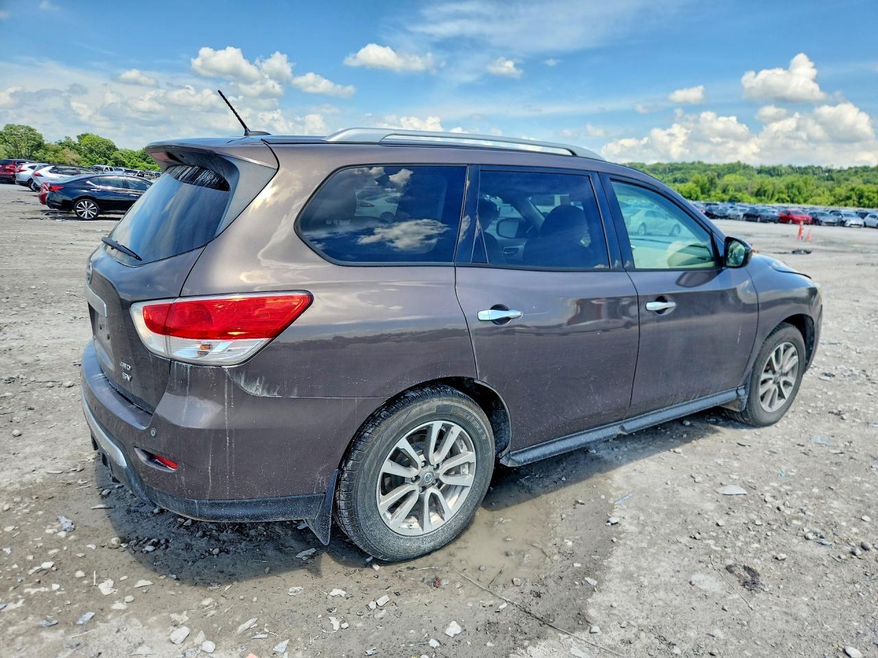 2015 Nissan Pathfinder Sv Gray vin: 5N1AR2MM1FC721076