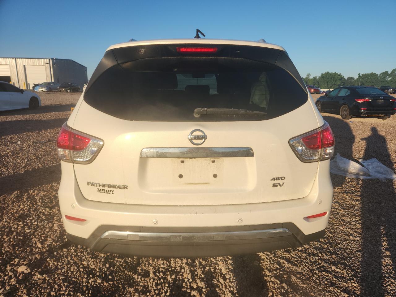 2013 Nissan Pathfinder S White vin: 5N1AR2MM2DC605821