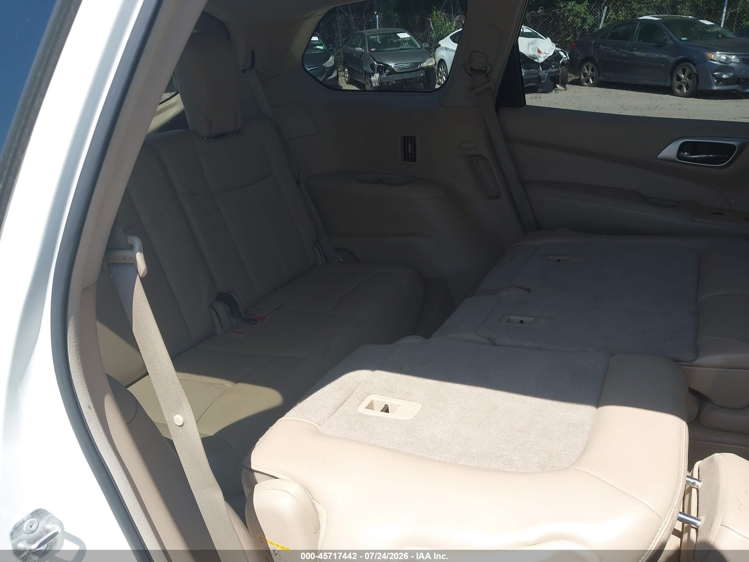 2013 Nissan Pathfinder Sl White vin: 5N1AR2MM2DC612249