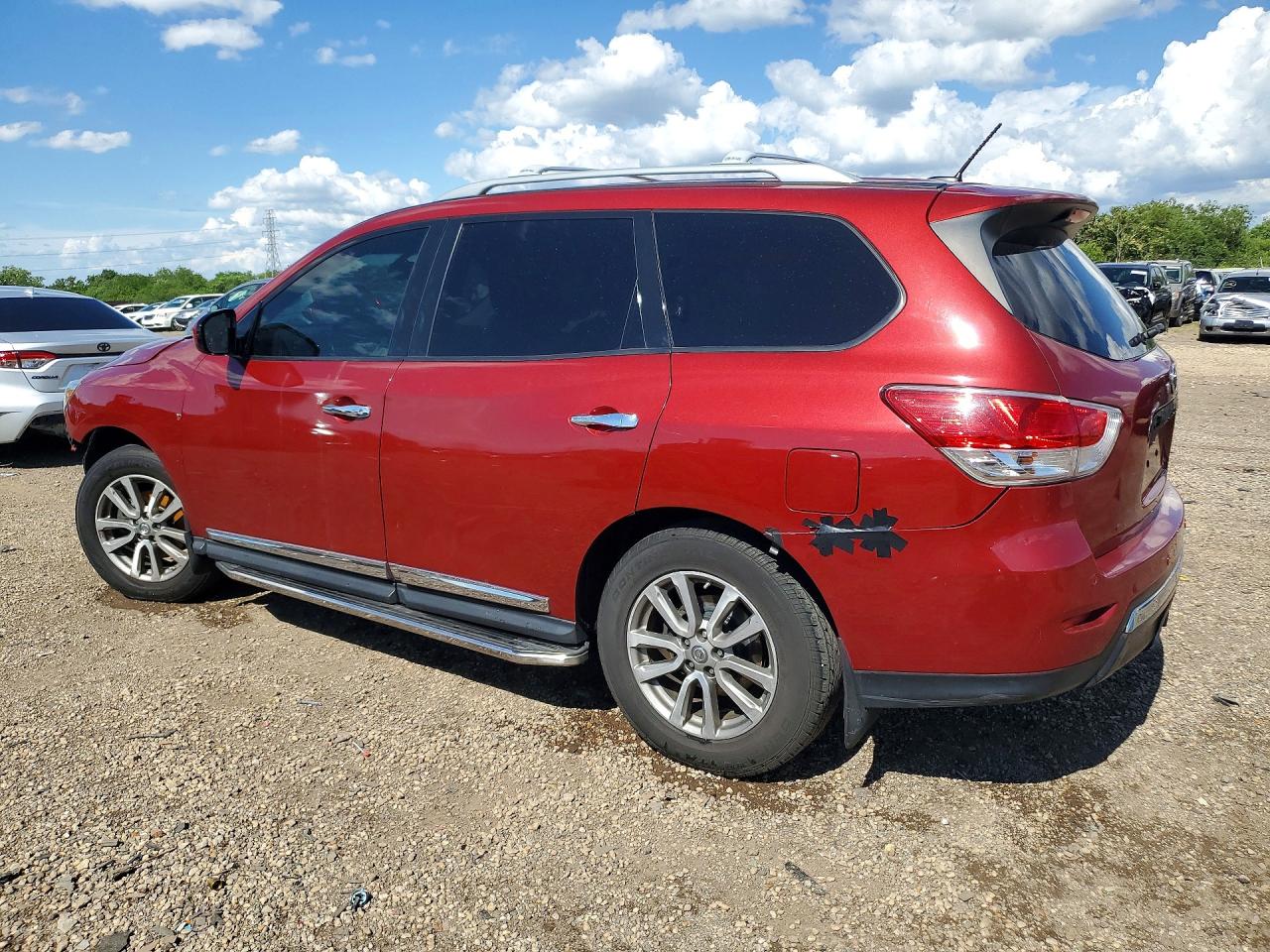 2013 Nissan Pathfinder S Бордовый vin: 5N1AR2MM2DC612493