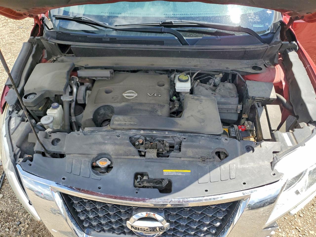 2013 Nissan Pathfinder S Бордовый vin: 5N1AR2MM2DC612493