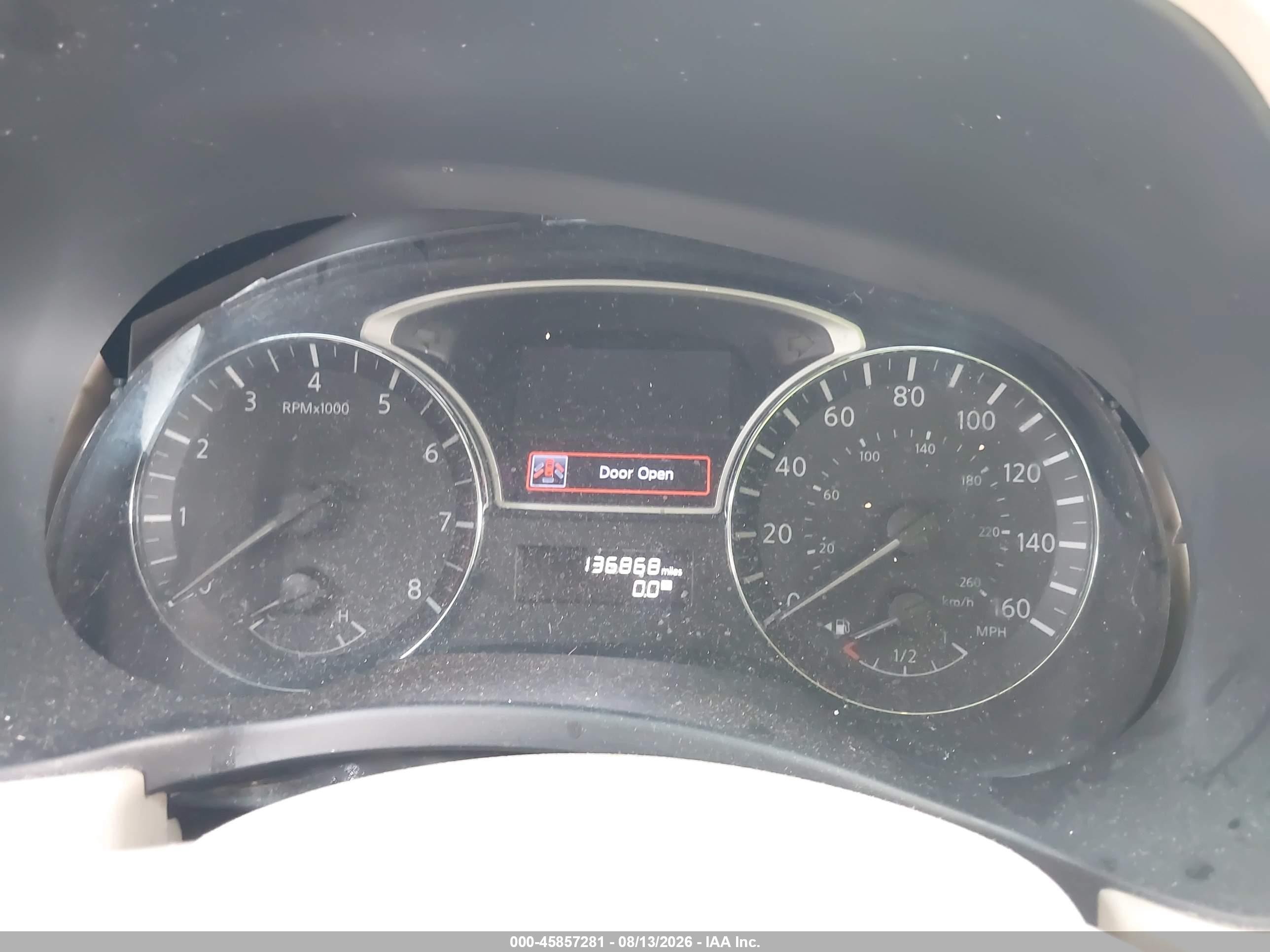 2013 Nissan Pathfinder S White vin: 5N1AR2MM2DC618407