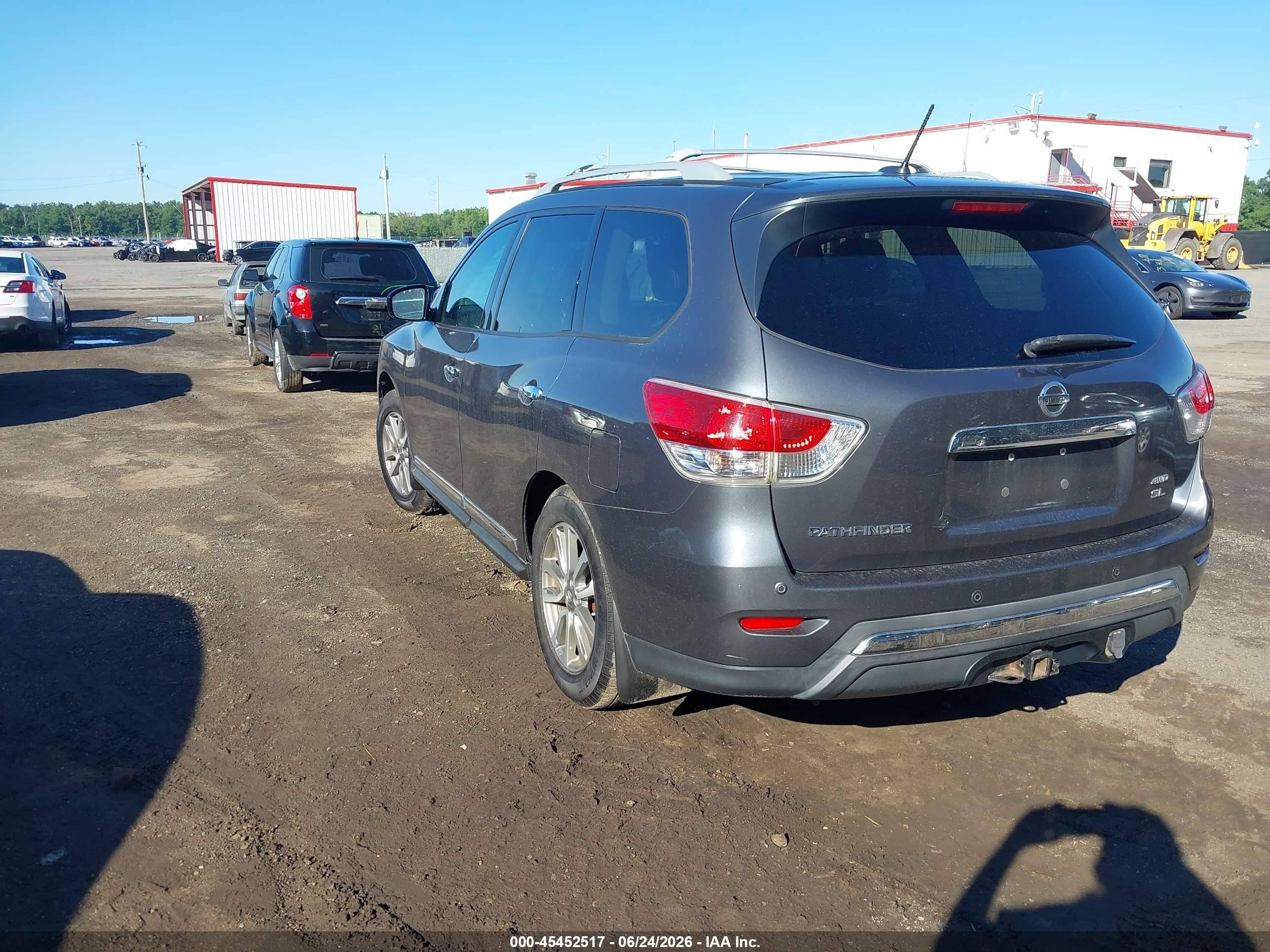 2013 Nissan Pathfinder Sl Gray vin: 5N1AR2MM2DC626328