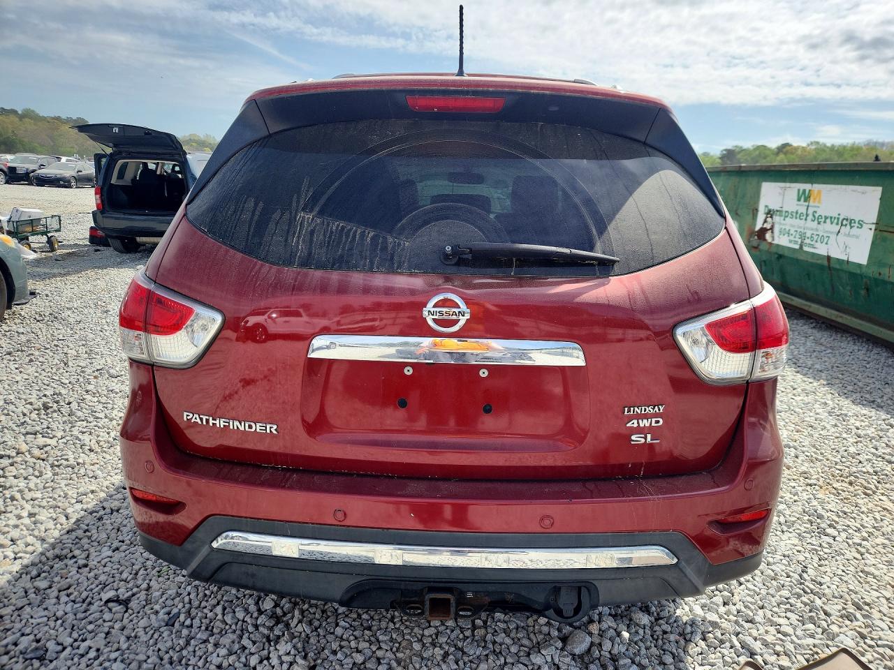 2013 Nissan Pathfinder S Red vin: 5N1AR2MM2DC633005