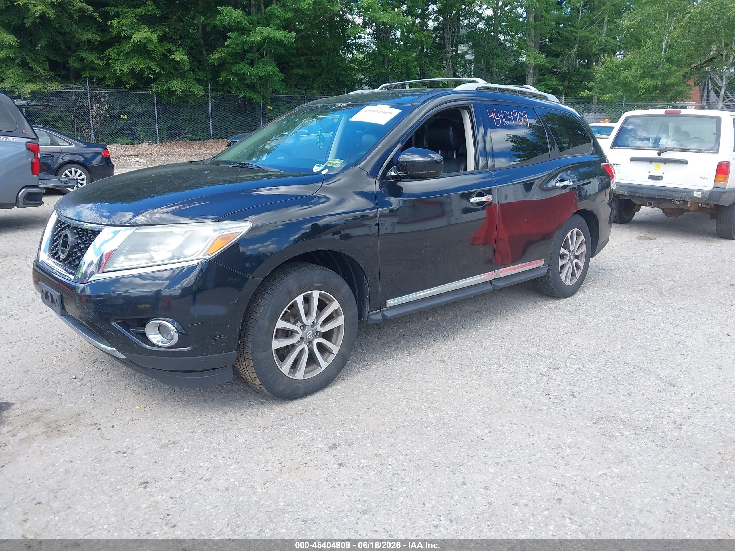 2013 Nissan Pathfinder Sl Black vin: 5N1AR2MM2DC637264