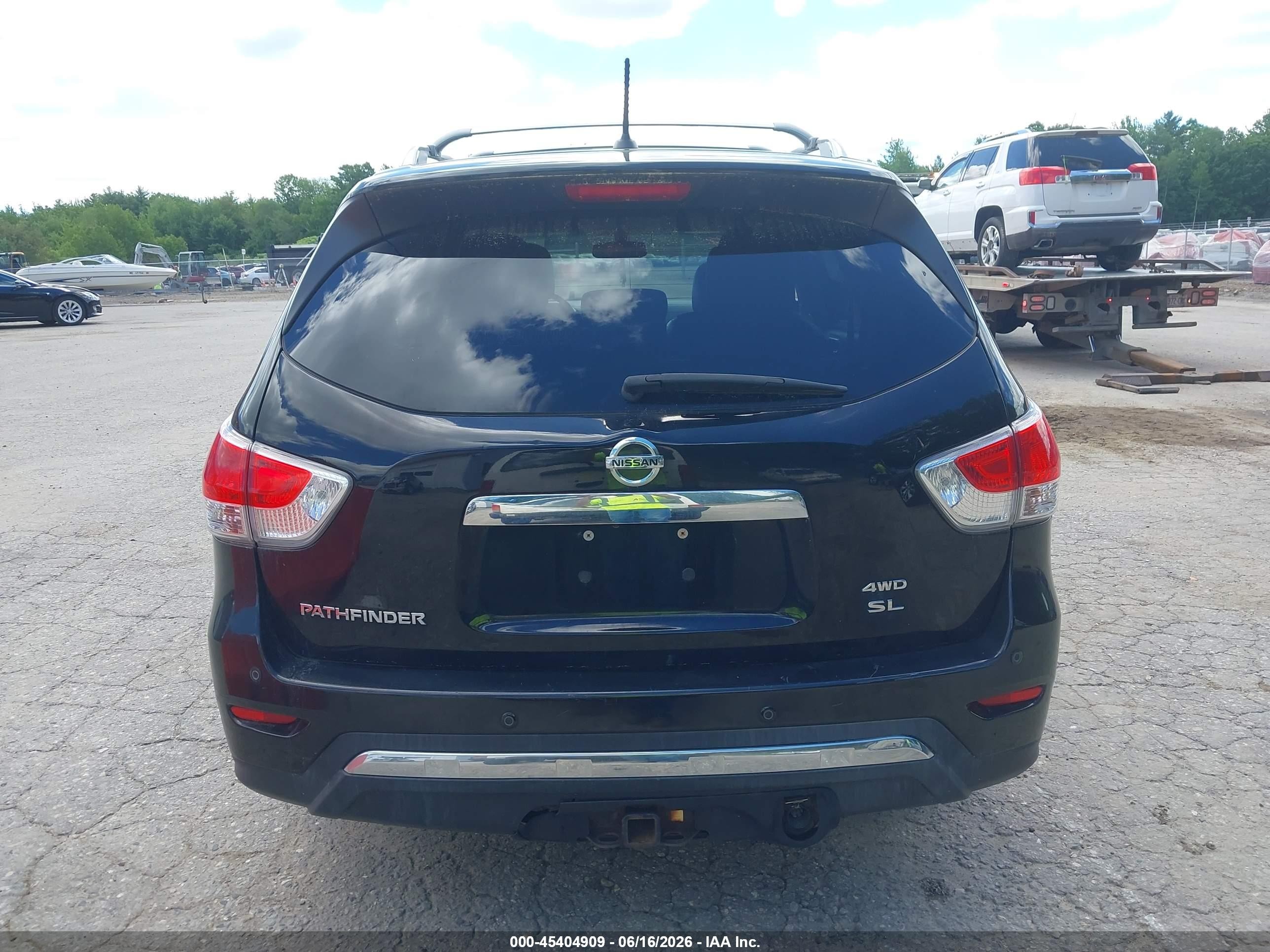2013 Nissan Pathfinder Sl Black vin: 5N1AR2MM2DC637264