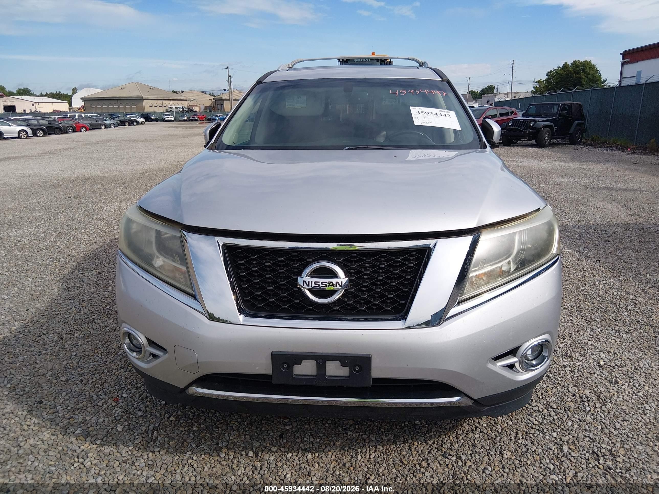2013 Nissan Pathfinder Sl Silver vin: 5N1AR2MM2DC665419