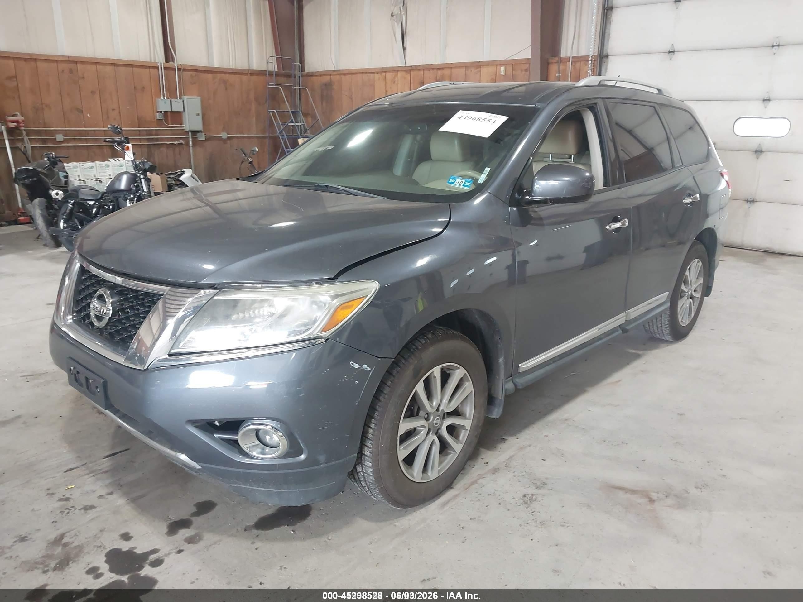 2013 Nissan Pathfinder Sl Blue vin: 5N1AR2MM2DC689462